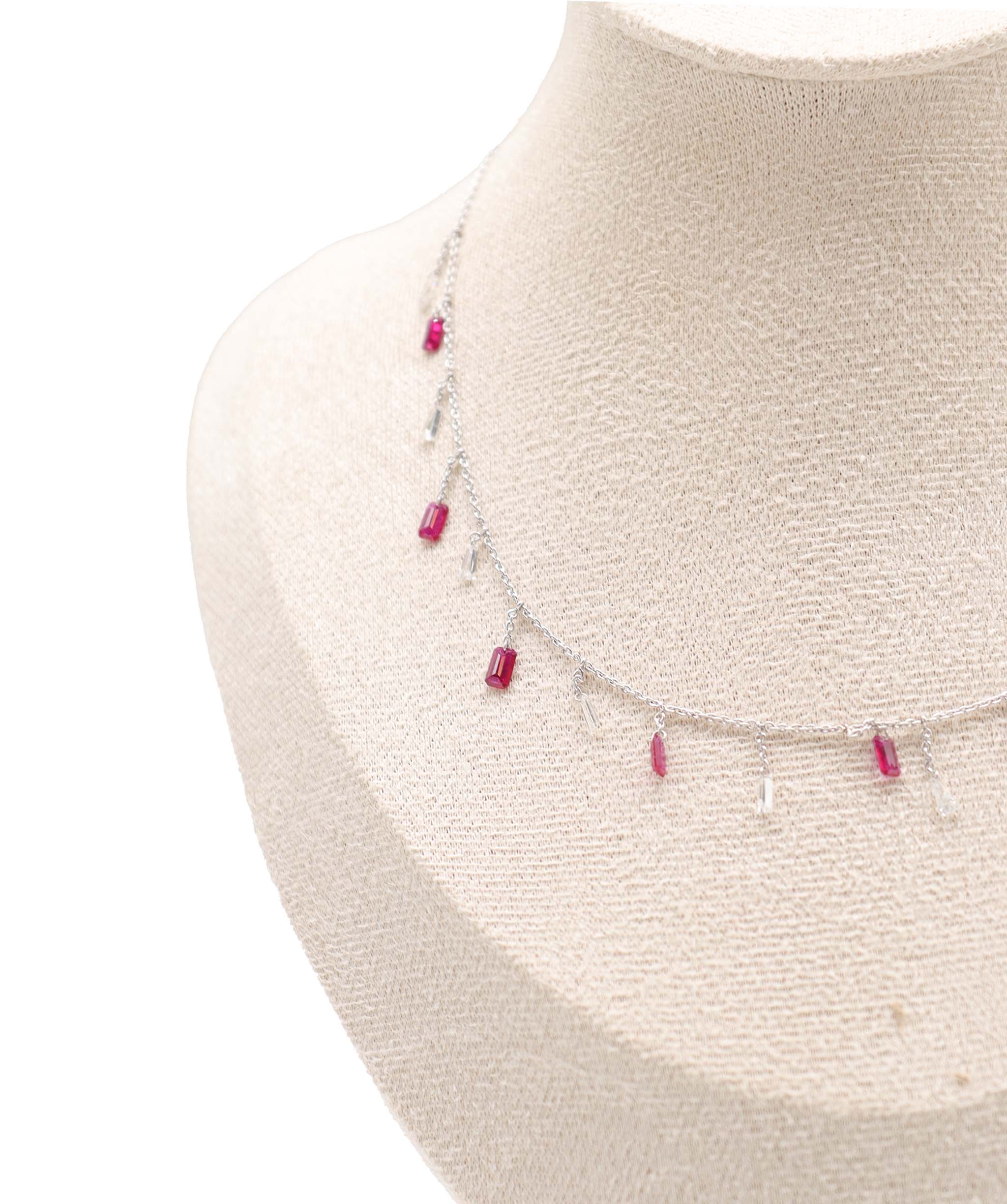 Luxury Promise Ruby Drop Necklace Gold 2.9 / Diamond 1.2 / Ruby 2.2 P-R11 ASC6464