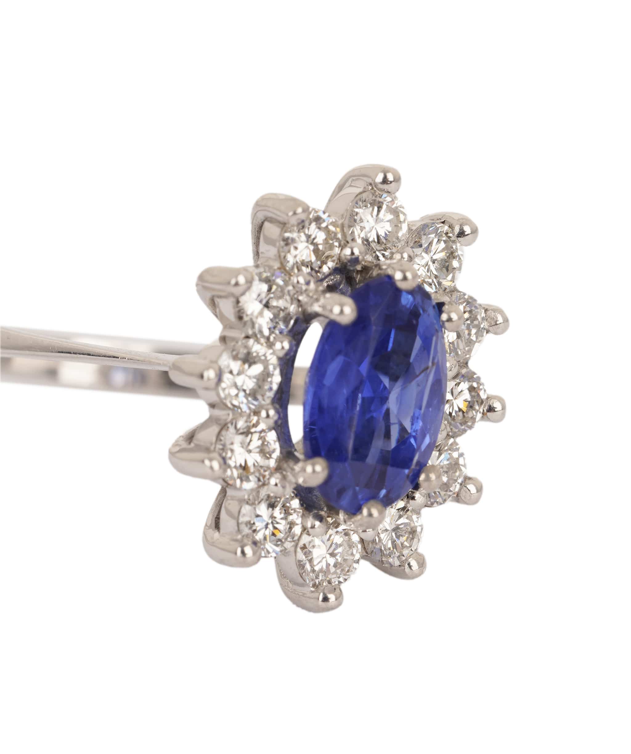 Luxury Promise Sapphire and Diamond Ring WA24491