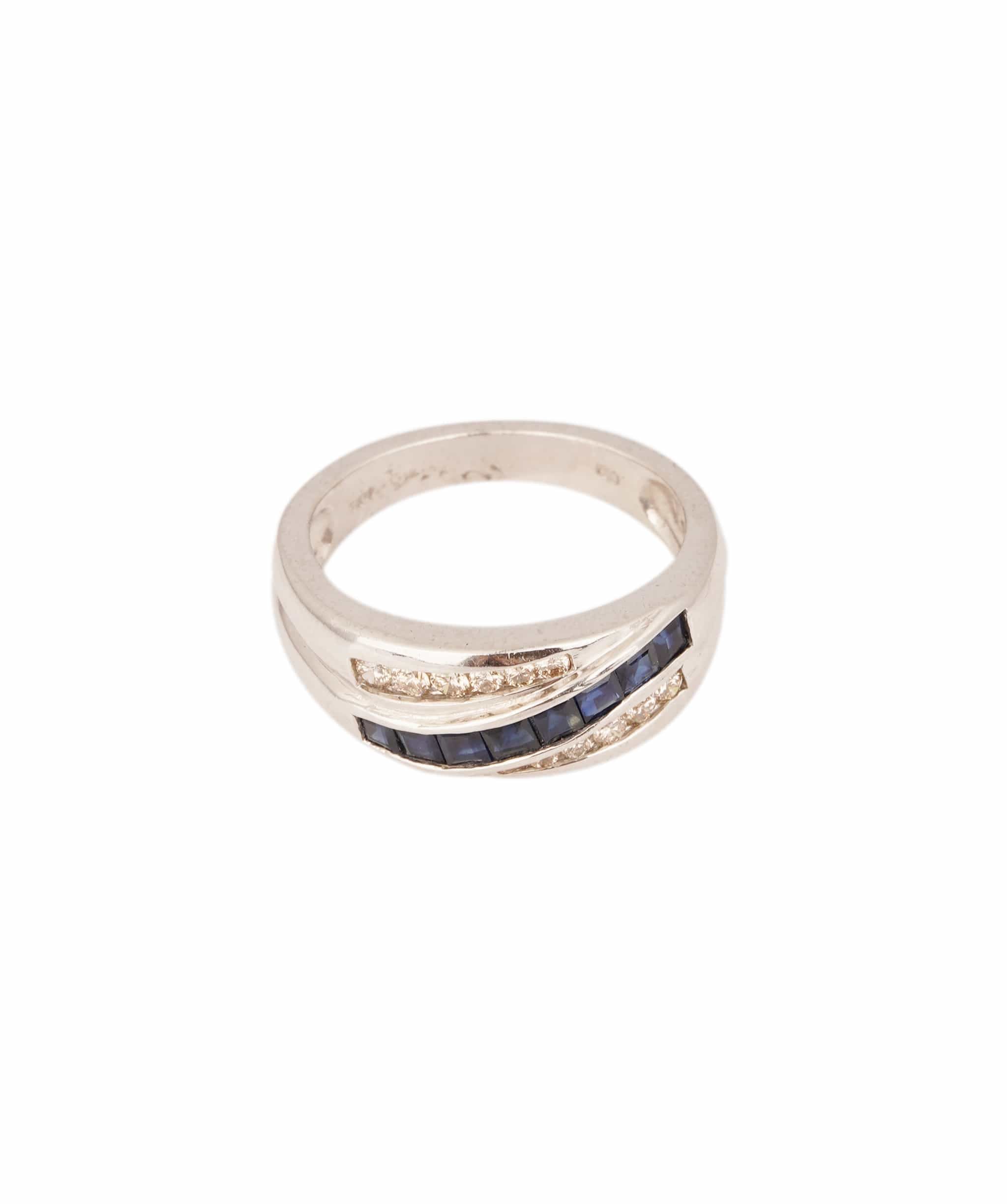 Luxury Promise Sapphire and Diamond Ring WAHA93