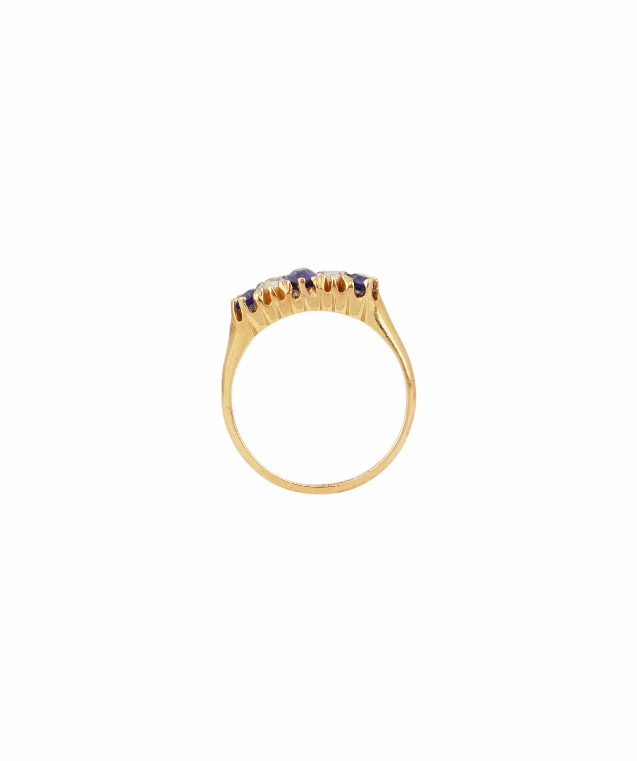 Luxury Promise Sapphire and Diamond Ring WAHLKA-14