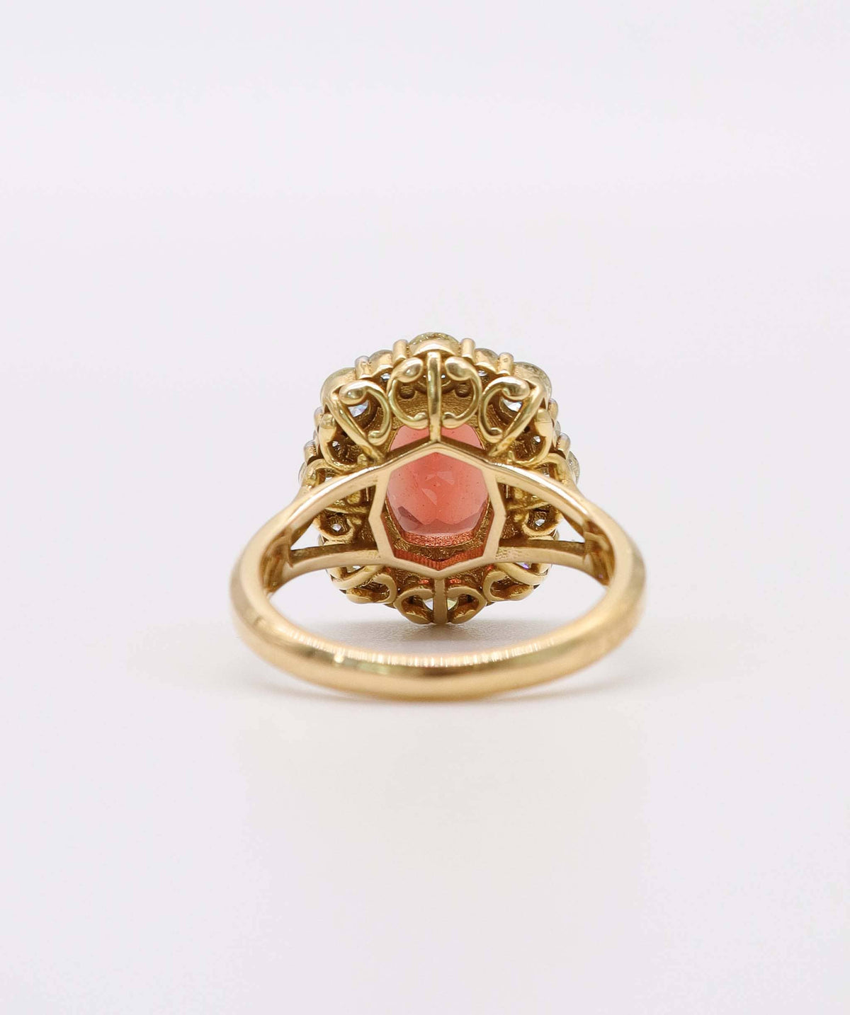 Luxury Promise Sapphire and Dimond Ring 18K AVNC013