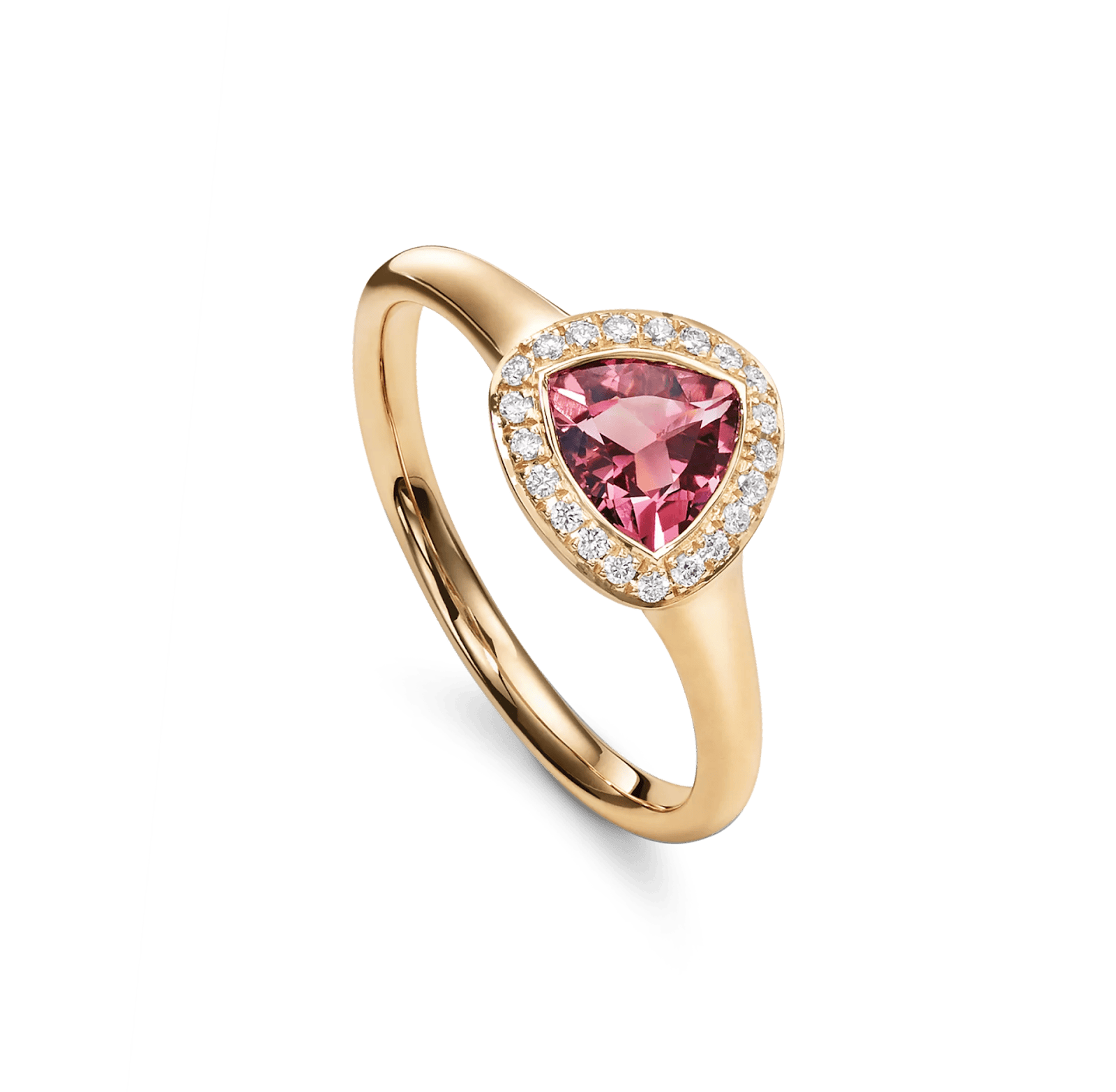 Luxury Promise Shapes ring Rose Gold + Tourmaline 53 18K Rose gold (4N)+tourmaline (Z)+diamonds ALTC0440