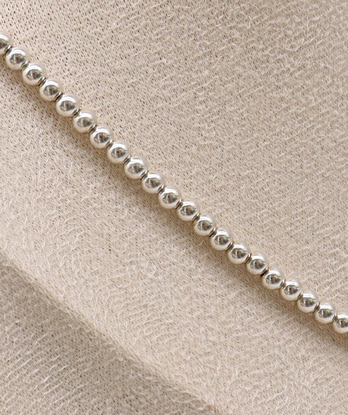 Luxury Promise Silver Beads 4mm1 DXBS6919