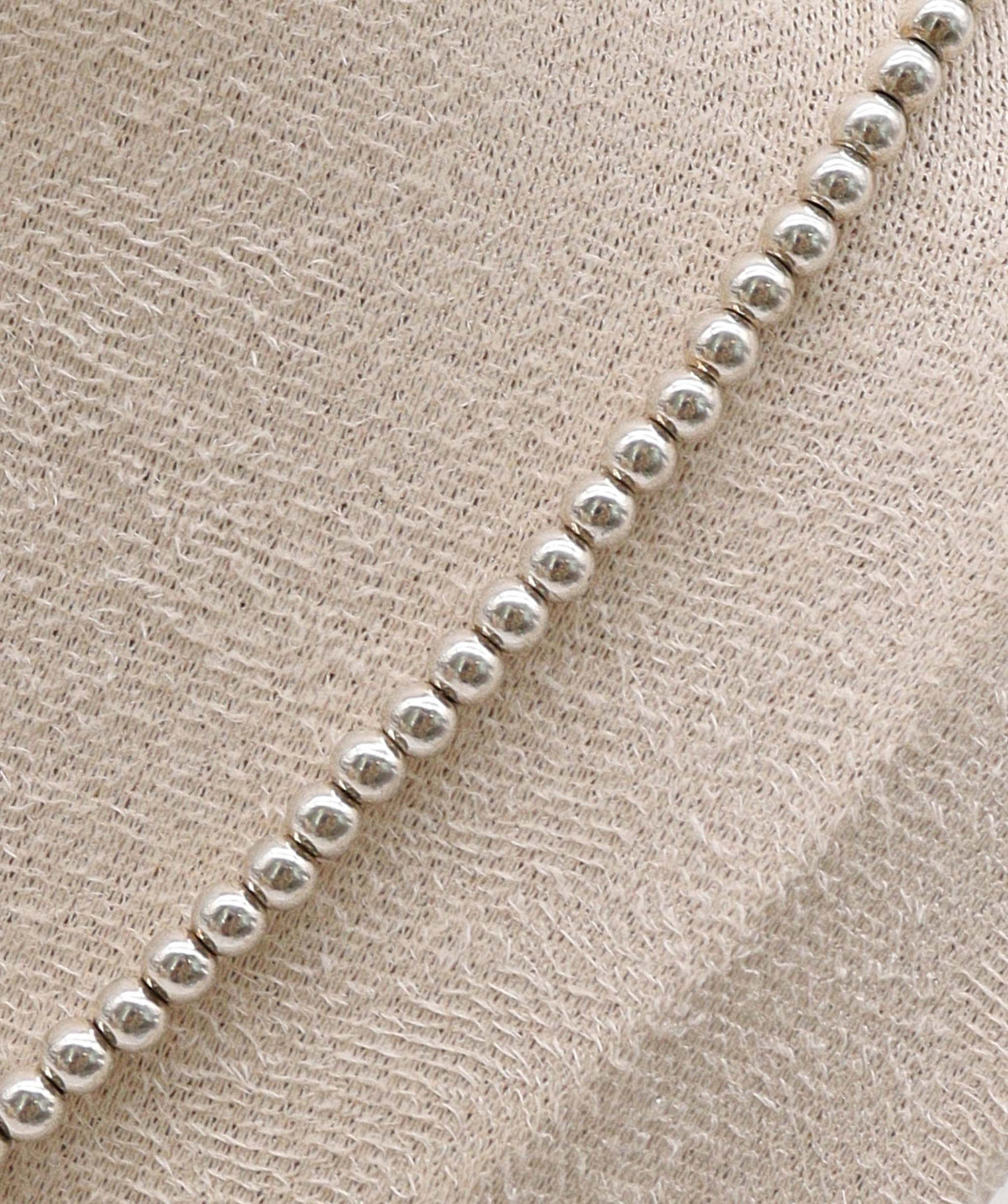 Luxury Promise Silver Beads 4mm1 DXBS6919