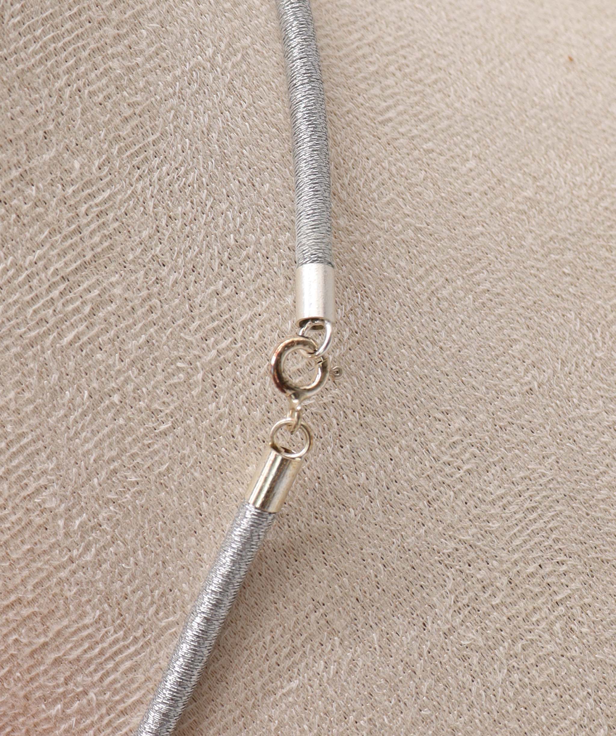 Luxury Promise Silver cord made of Japanese Silk DXBD0181