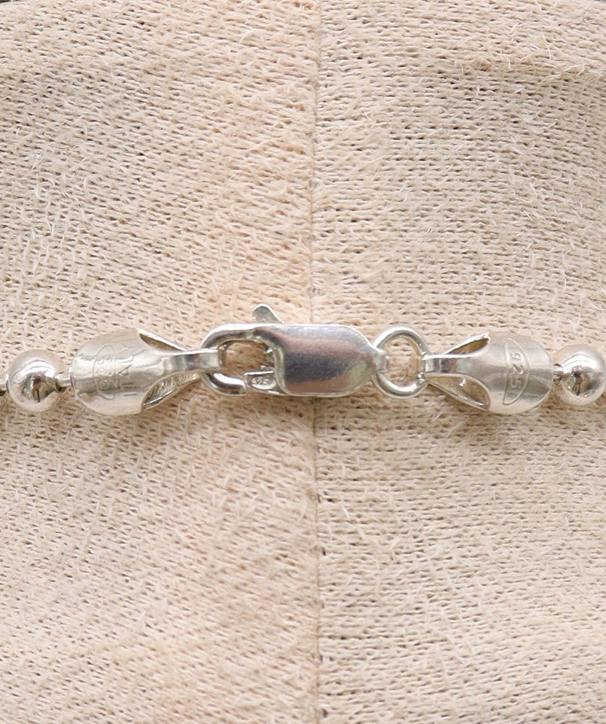 Luxury Promise Silver Long Bead Chain DXBS6917
