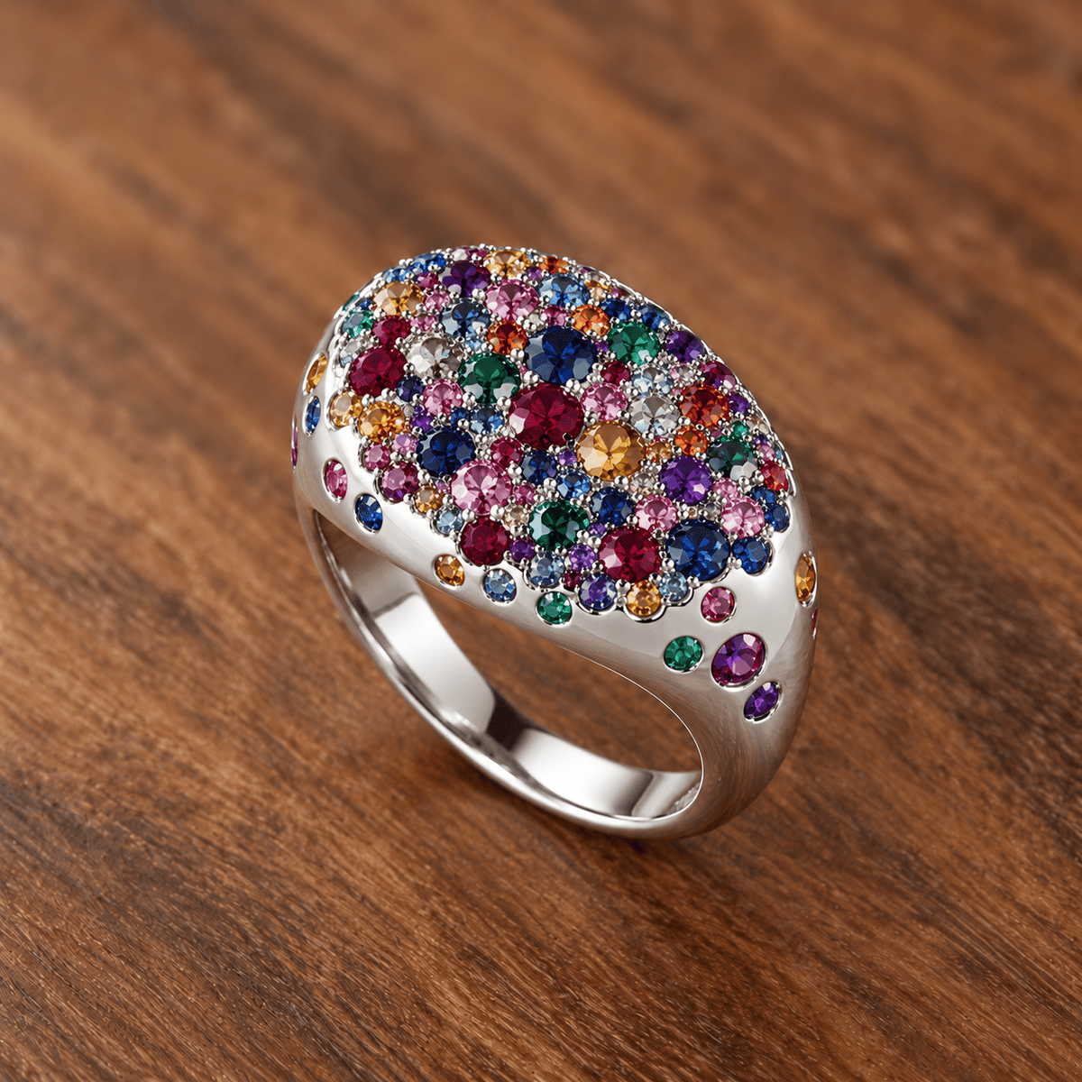 Luxury Promise Silver Sugar Dust Band Ring SETTING ONLY SABSET071