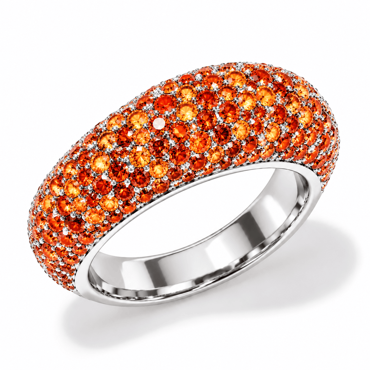 Luxury Promise Silver Sugar Dust Half Eternity Ring SETTING ONLY SABSET075