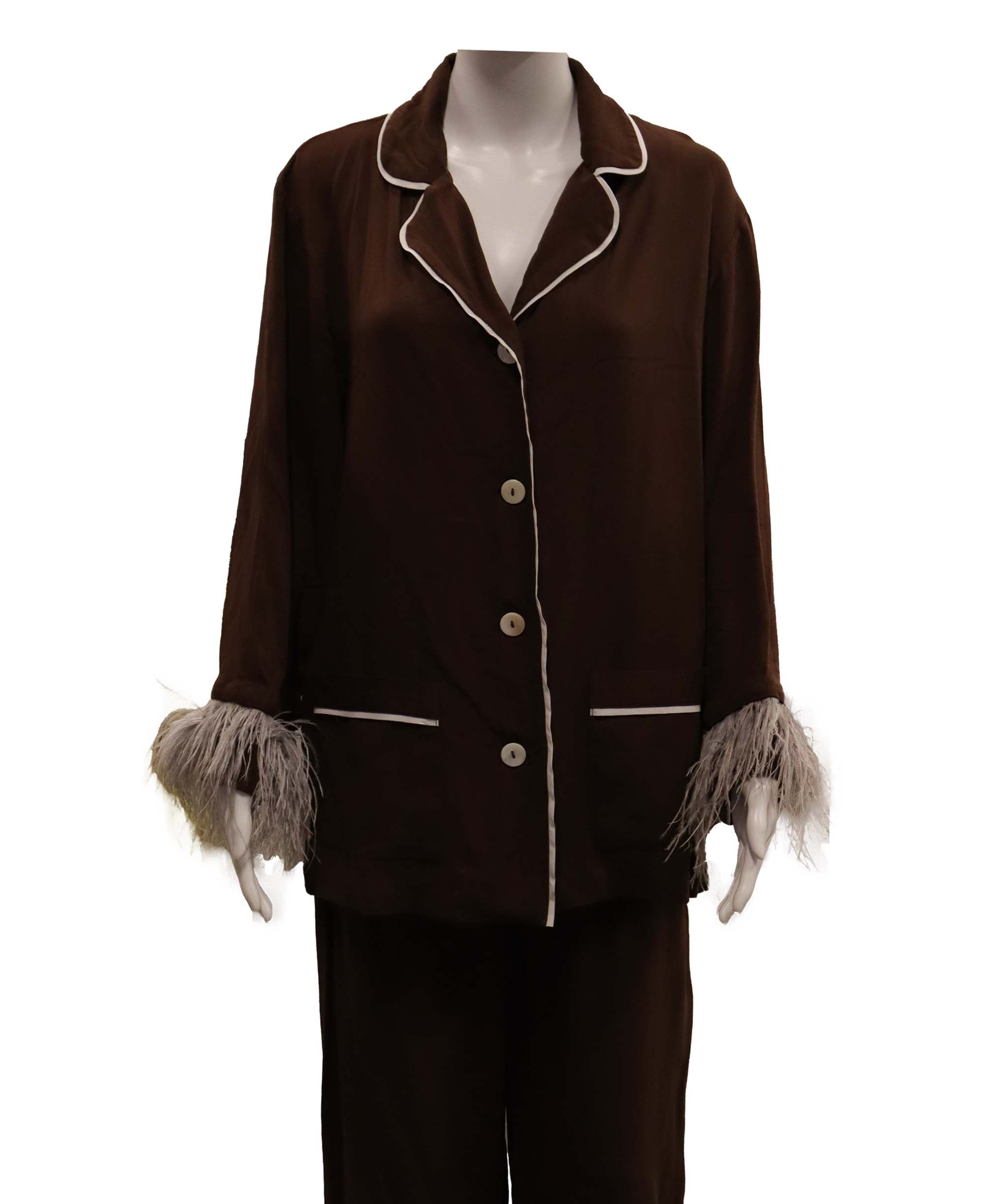 Luxury Promise Sleeper Party Pajama Set with Feathers Medium size DXBCS0737