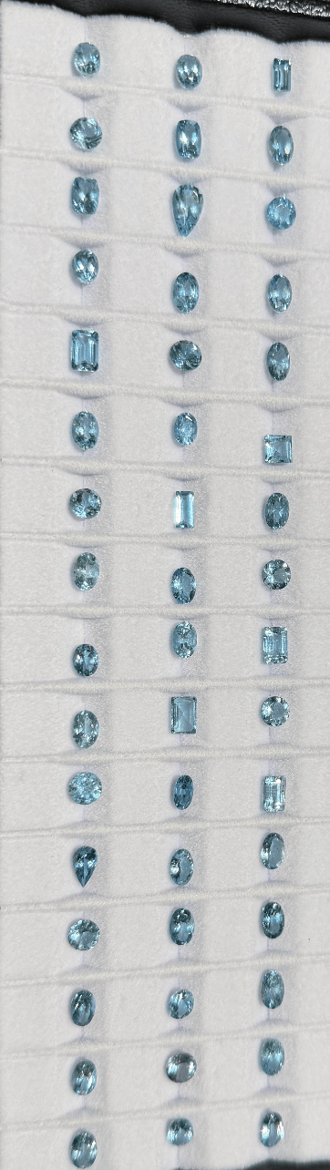 Luxury Promise Super Shanta Maria Aquamarine (price per 1 stone) DXBCS4291