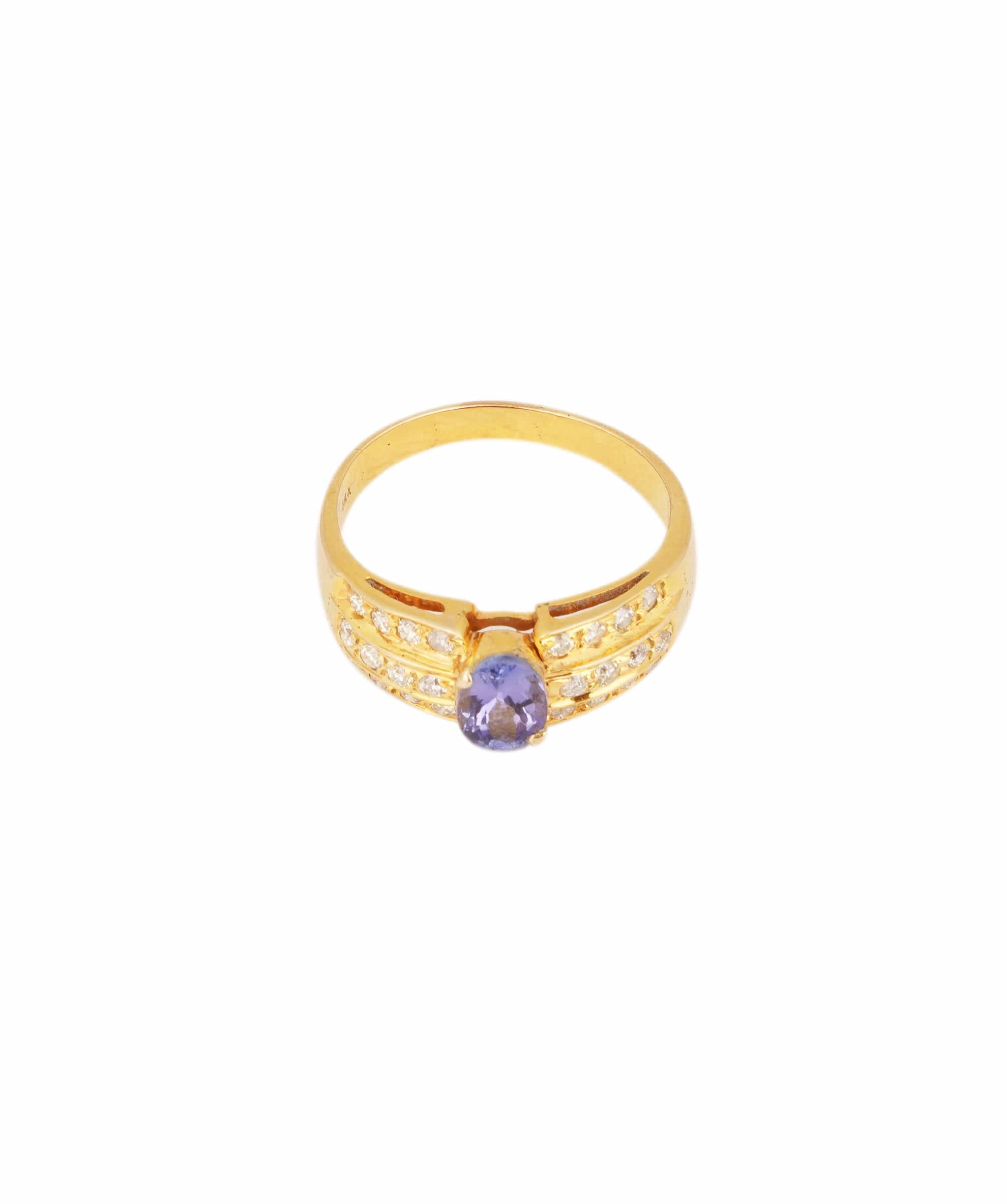Luxury Promise Tanzanite and Diamond Ring WAHLKA-18