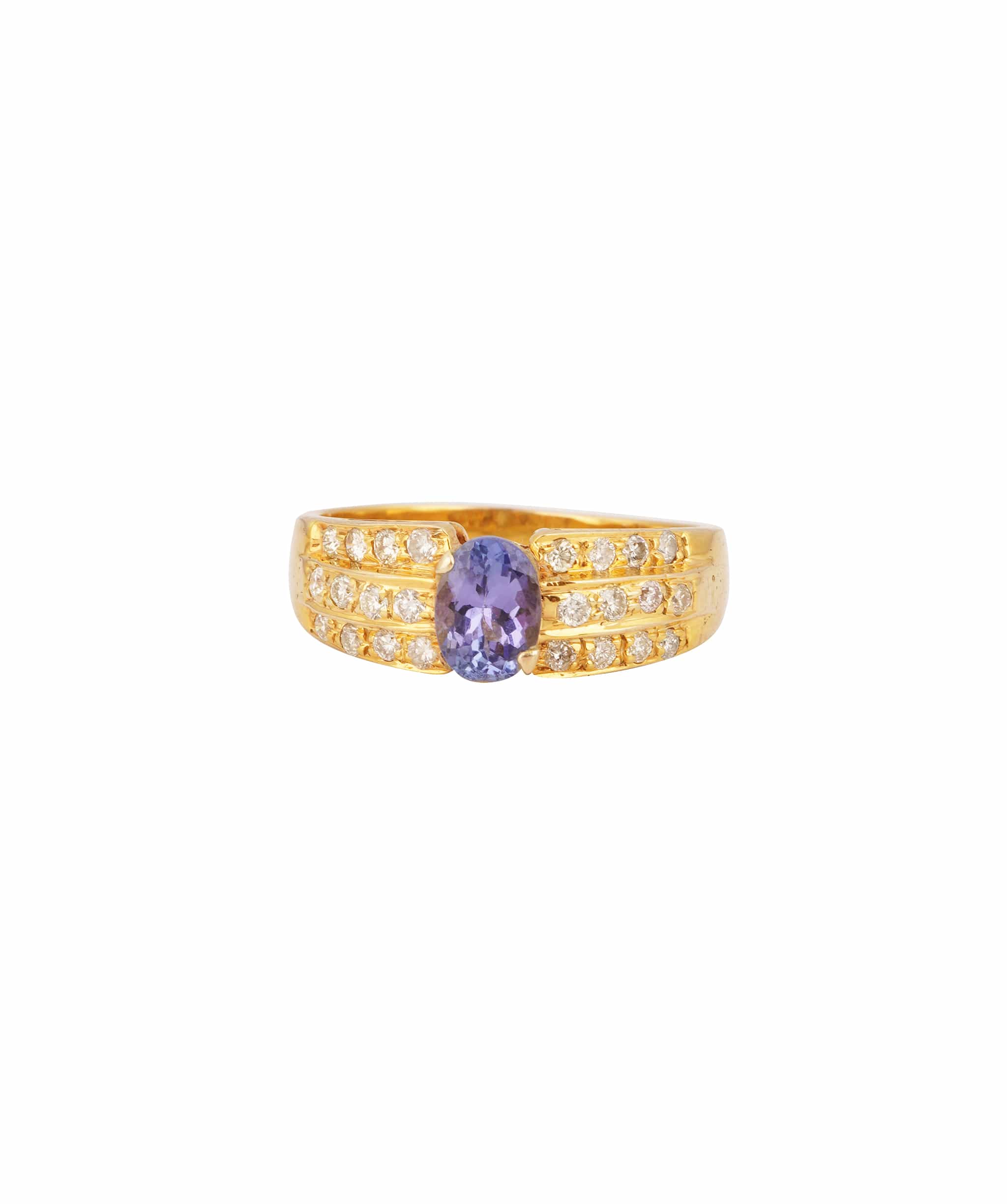 Luxury Promise Tanzanite and Diamond Ring WAHLKA-18