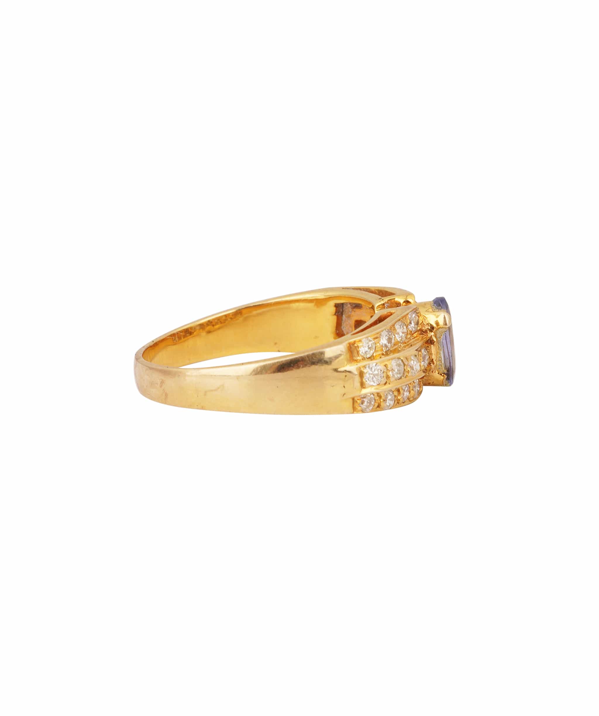Luxury Promise Tanzanite and Diamond Ring WAHLKA-18
