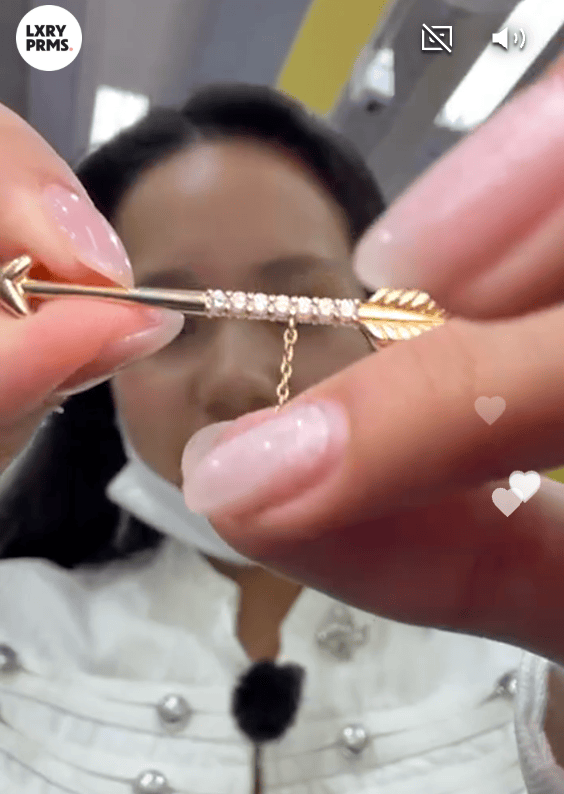Luxury Promise Tasaki Diamond Brooch in 18K / D0.38ct 2757 JJC0867