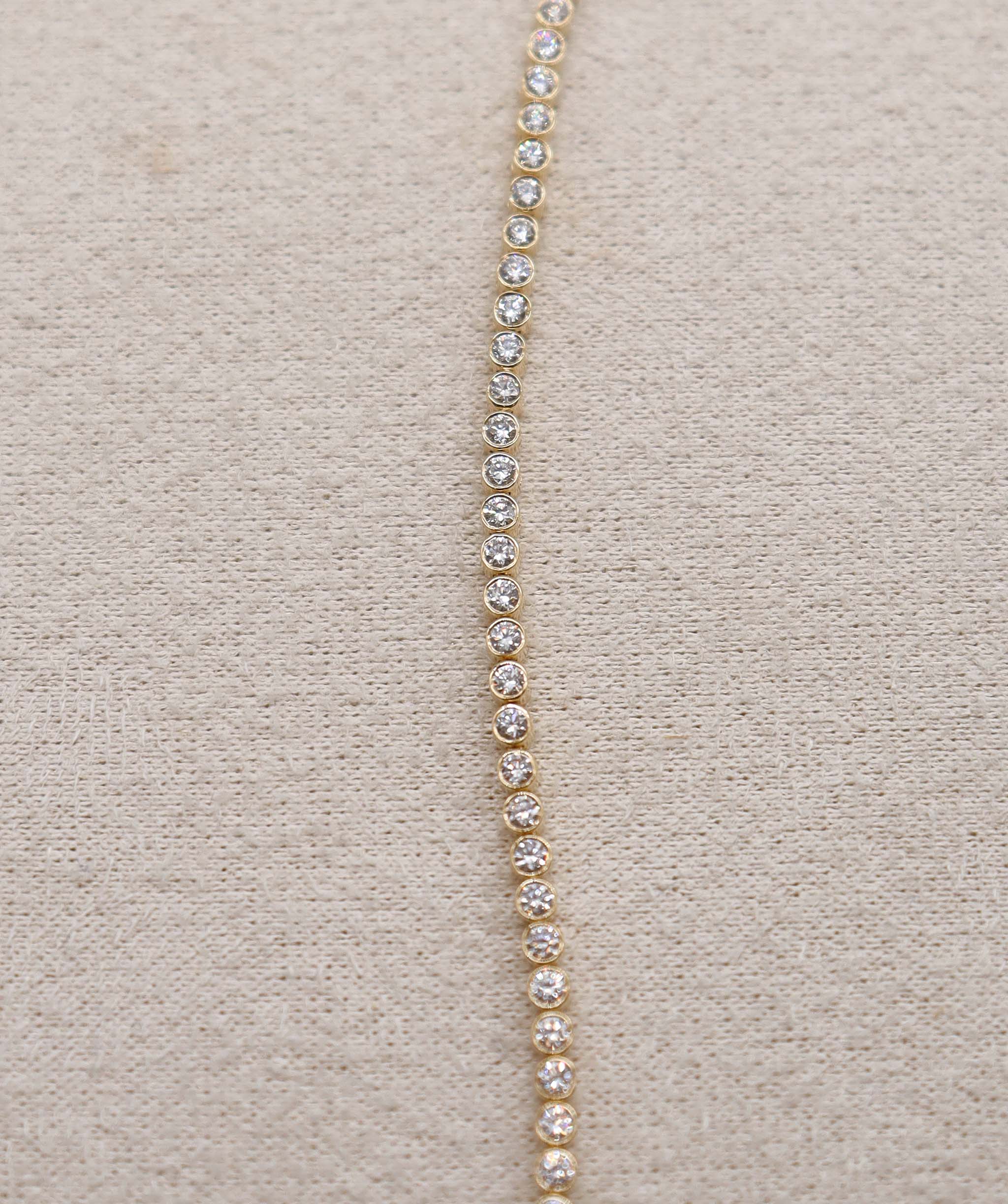 Luxury Promise Tennis Diamond Hand Chain 18K gold ASC6892