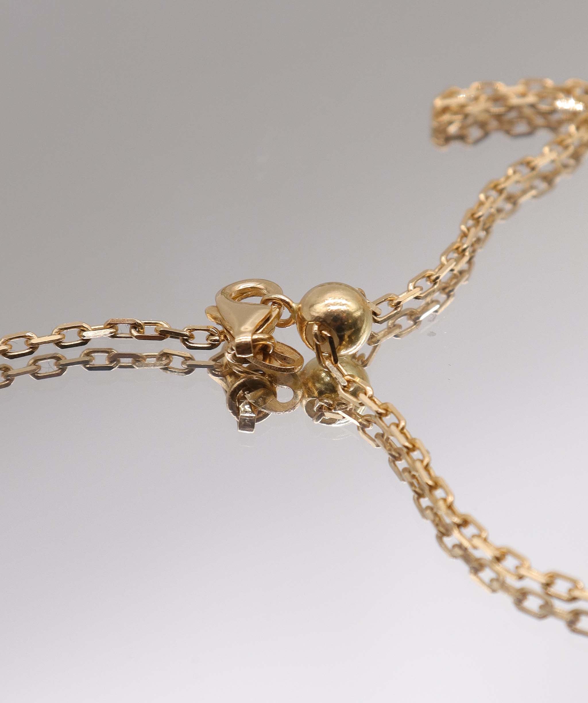 Luxury Promise The green flame 9.92ct Peridot YG Necklace/Choker DXBS5613