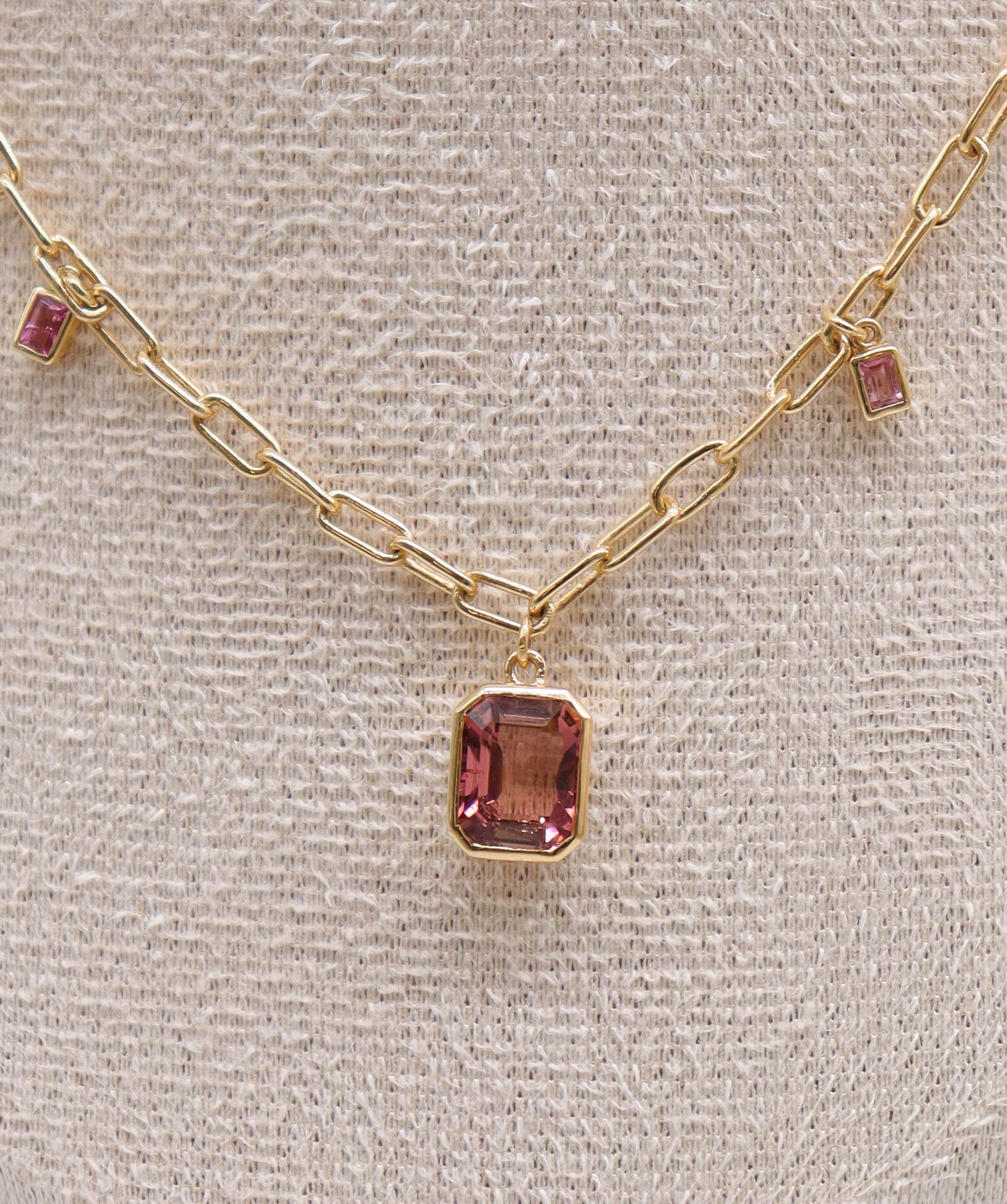 Luxury Promise Tourmaline Necklace ASC6889