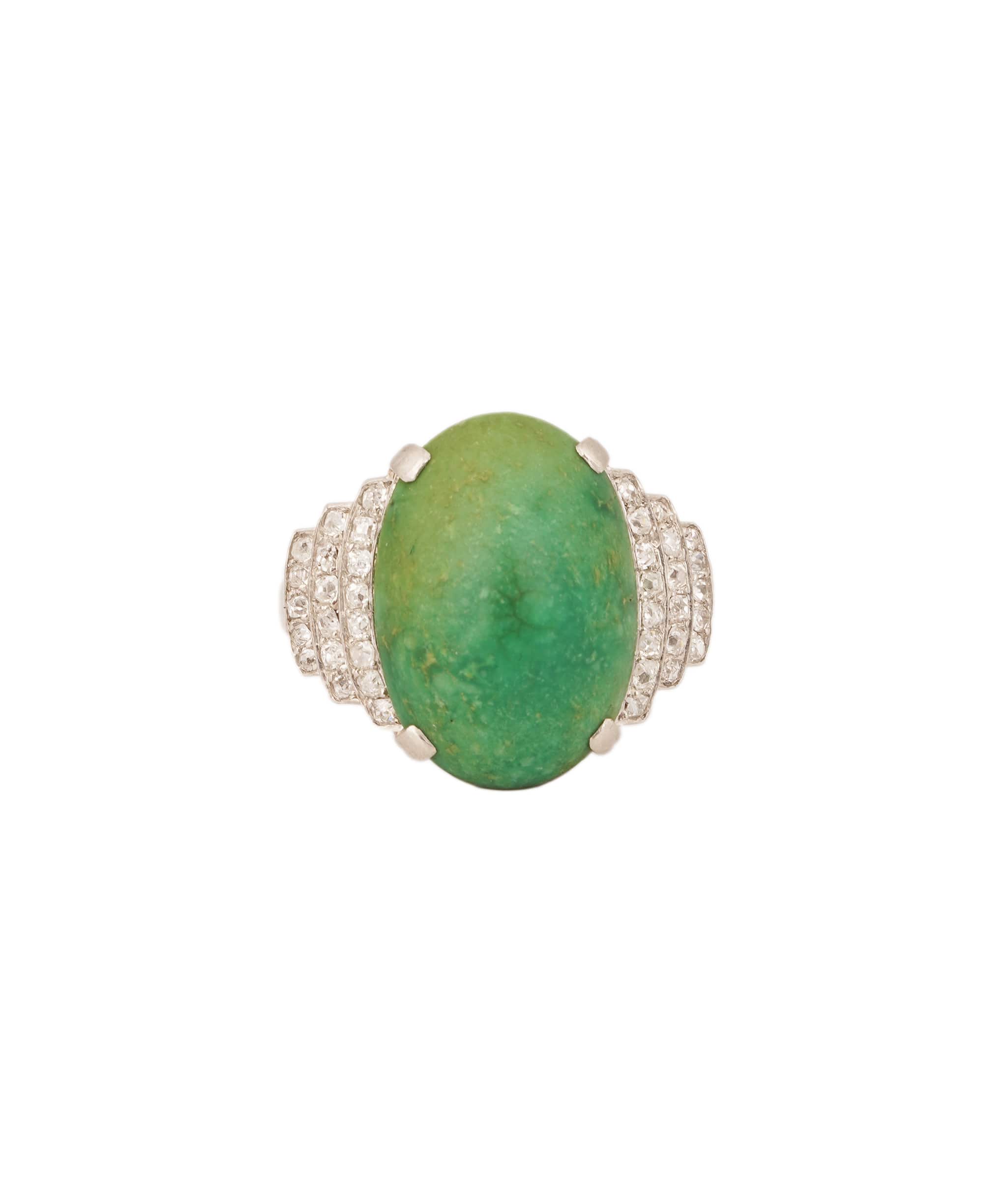 Luxury Promise Turquoise and Diamond Ring WA24655