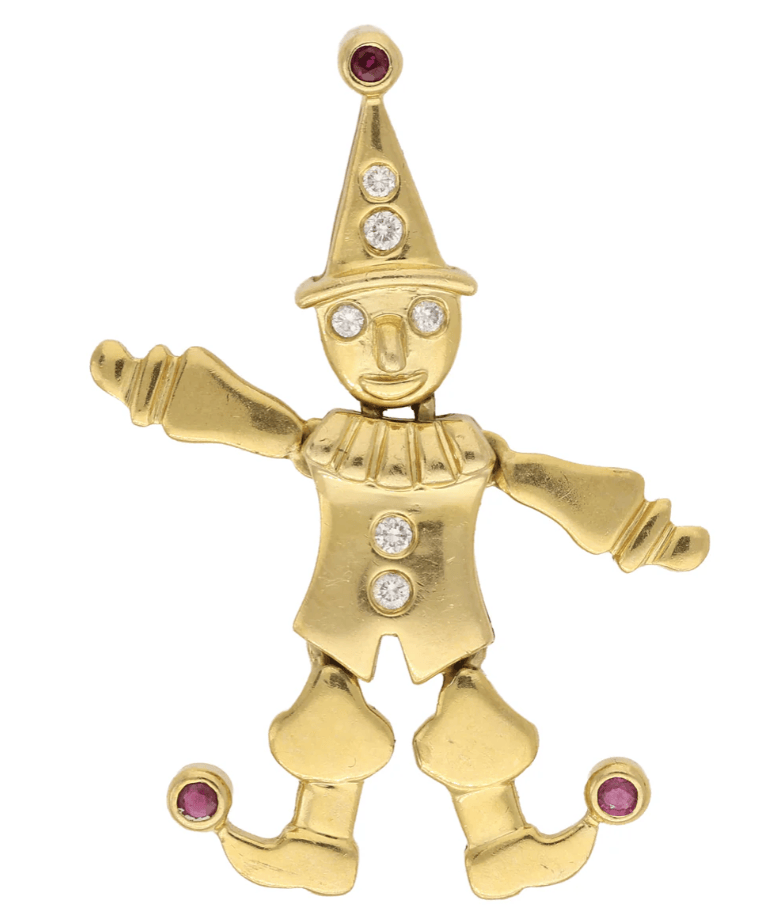 LUXURY PROMISE Vintage Clown Charm Pendant AKC0722