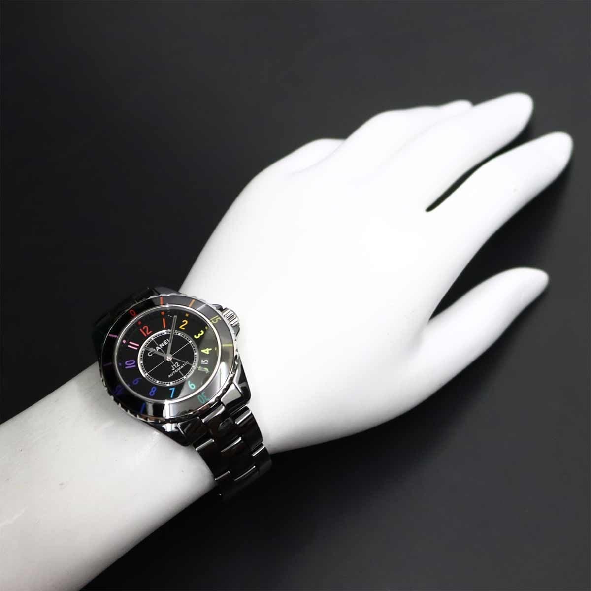 LUXURY PROMISE CHANEL J12 electro 38 H7122 Limited Automatic Black Mens Watch 90327770