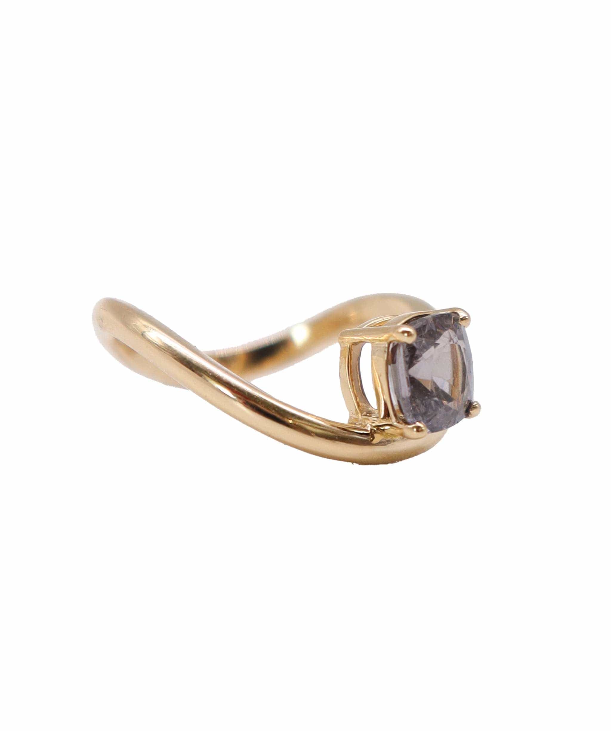 Luxury Promise wave yg ring 1.52cts spinel us8 DXBD0312