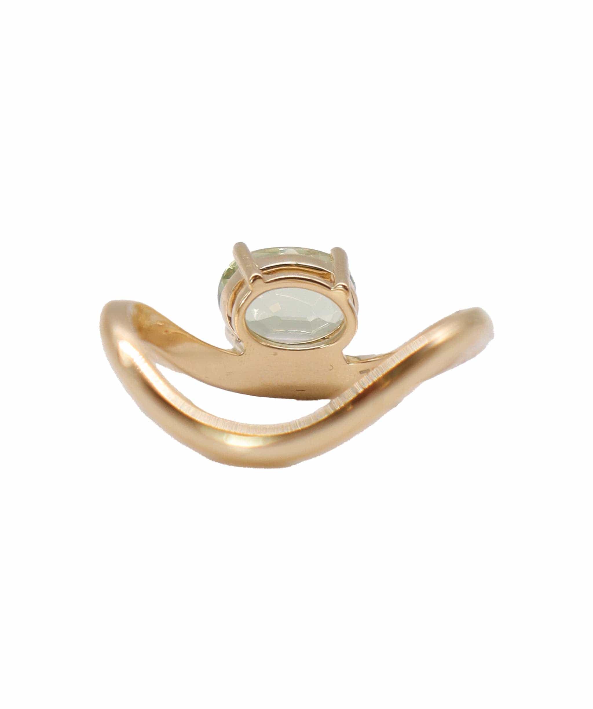 Luxury Promise wave yg ring Tourmaline us7 RDL0137A36