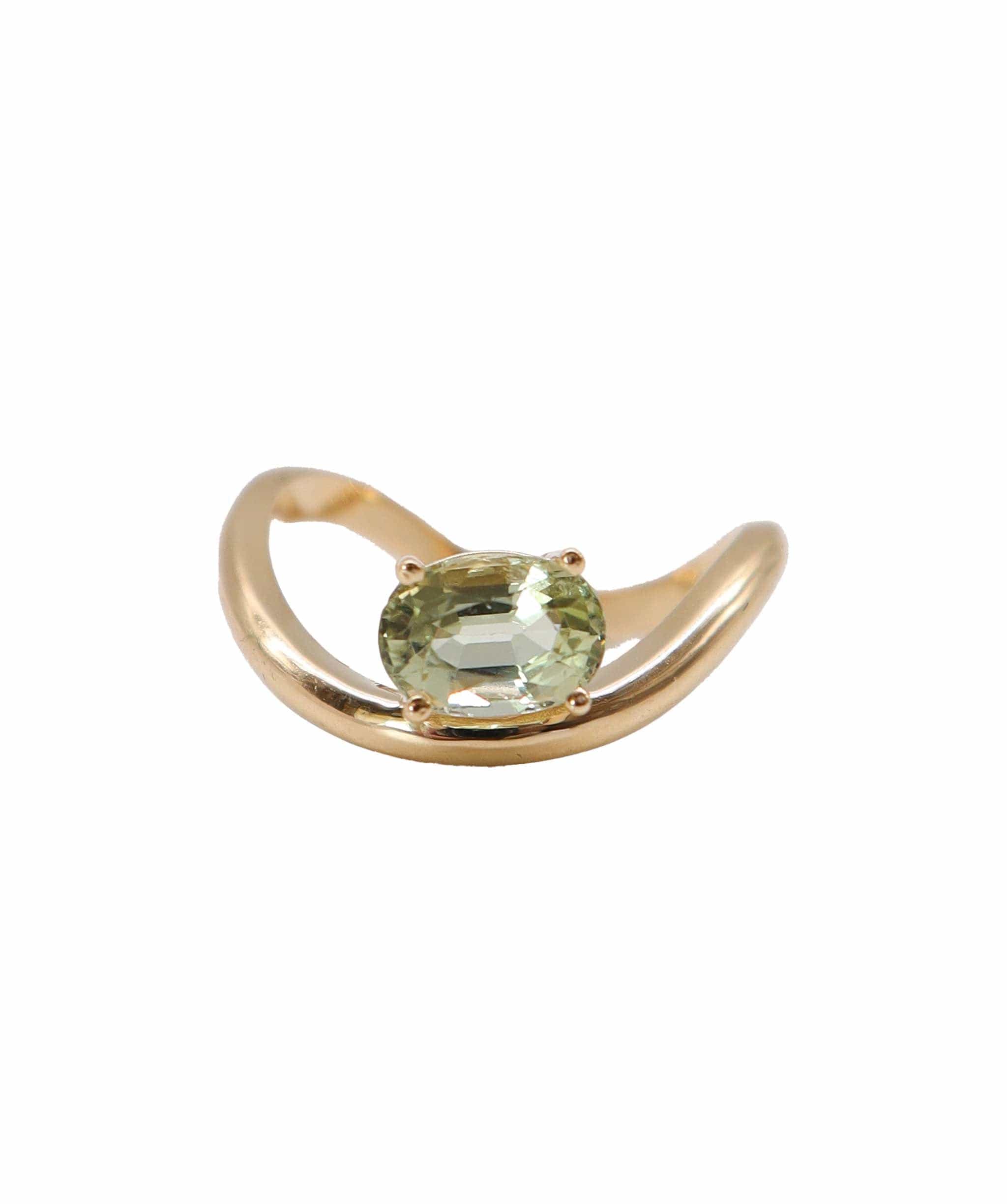 Luxury Promise wave yg ring Tourmaline us7 RDL0137A36