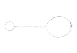 LUXURY PROMISE WHITE MARQUISE ROSECUT HANDCHAIN TW:1.27CT GOLD:1.51G B3354