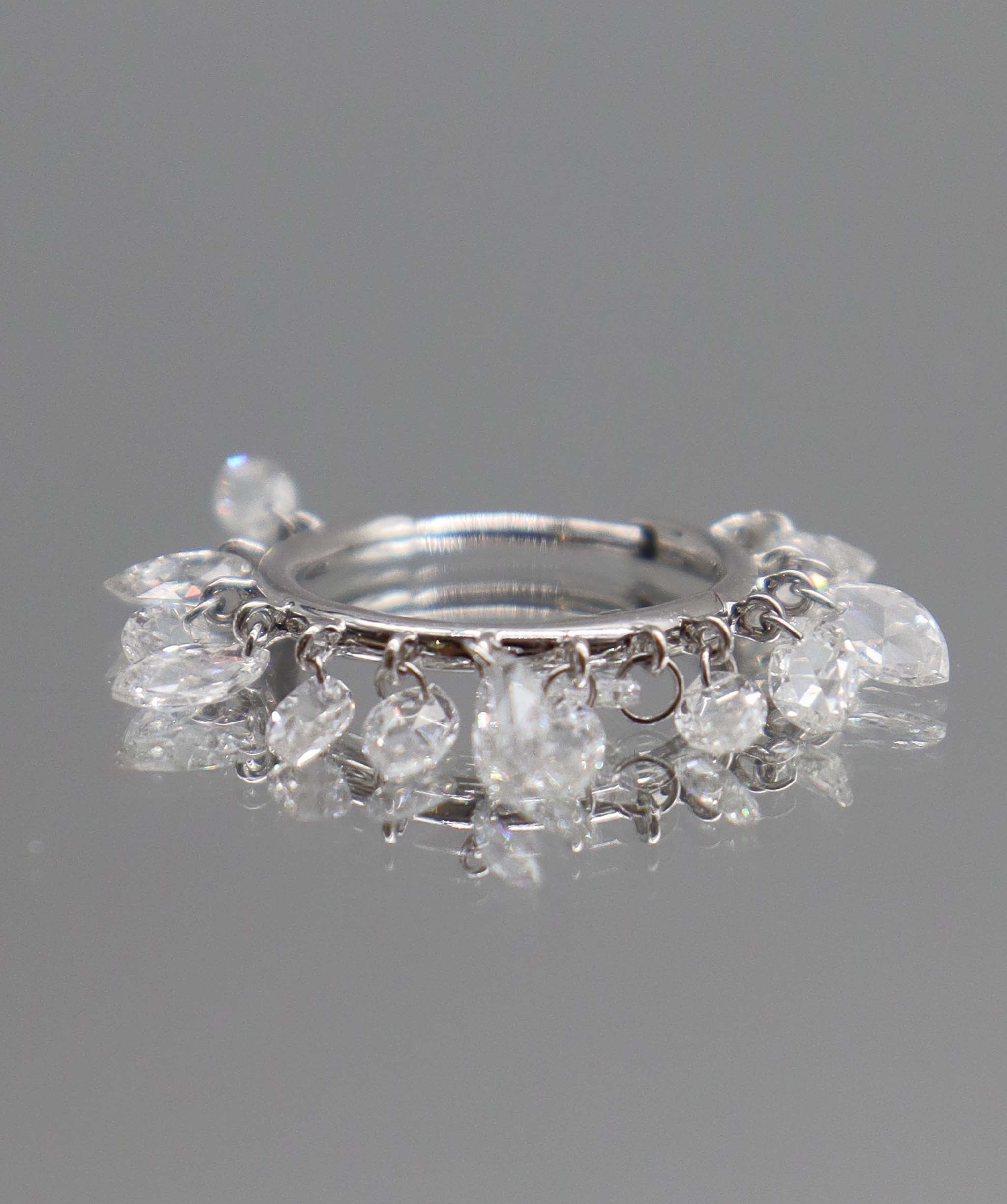 Luxury Promise White Marquise Rosecut TW:2.10CT GOLD:2.00G E7878