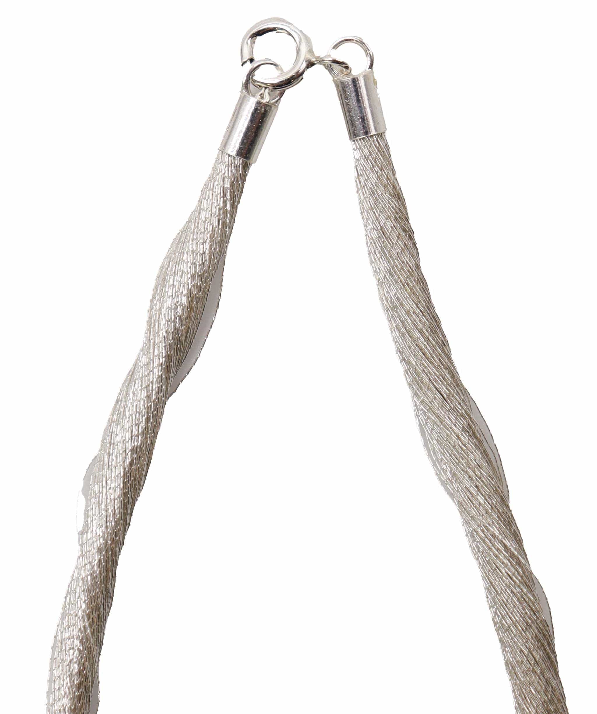 Luxury Promise White Silver cord made of Japanese Silk DXBD0184
