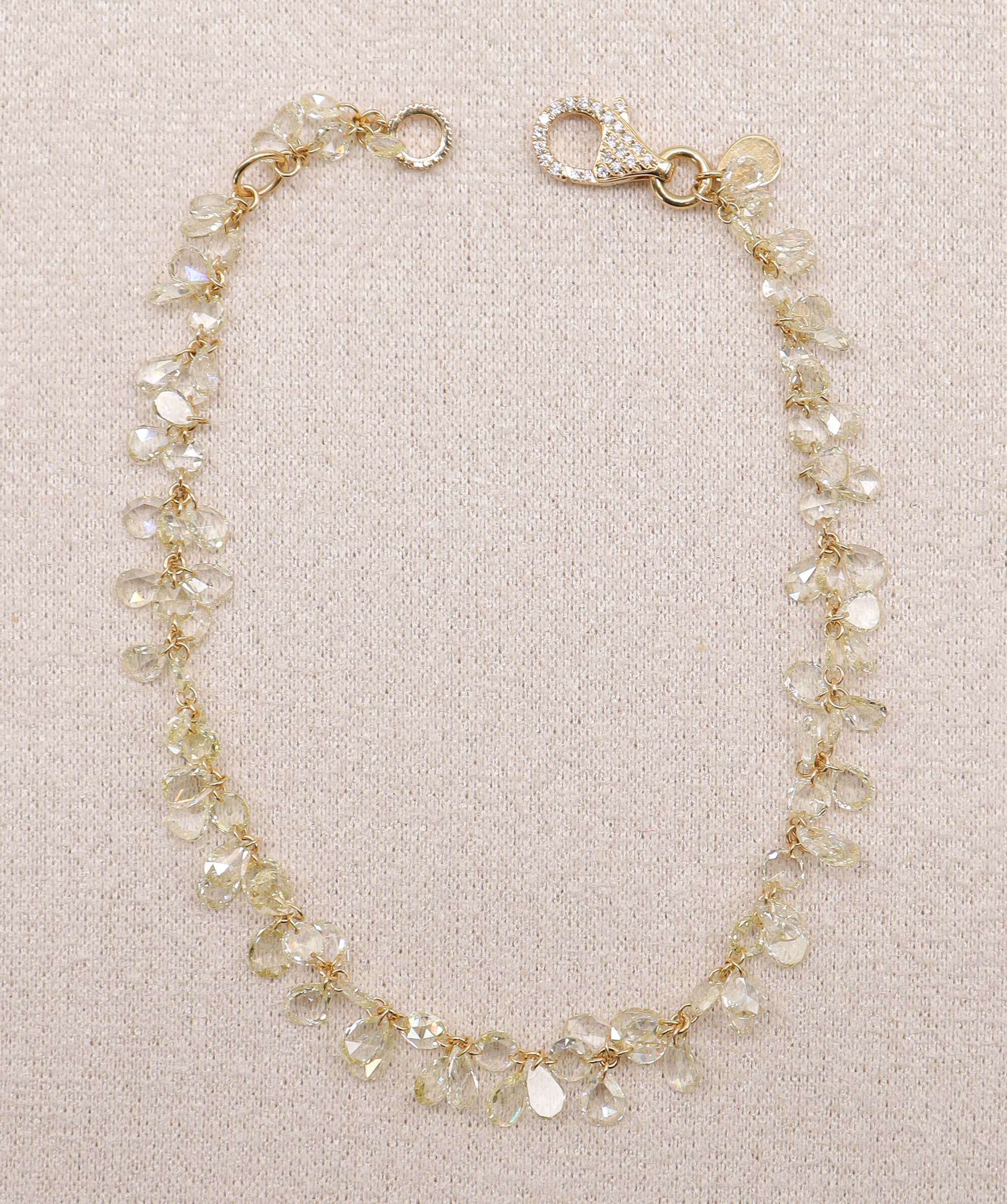 Luxury Promise Yellow diamond rose cuts in yellow gold Gold 1.8 / Diamond 8.07 JR-BR79 ASC6440