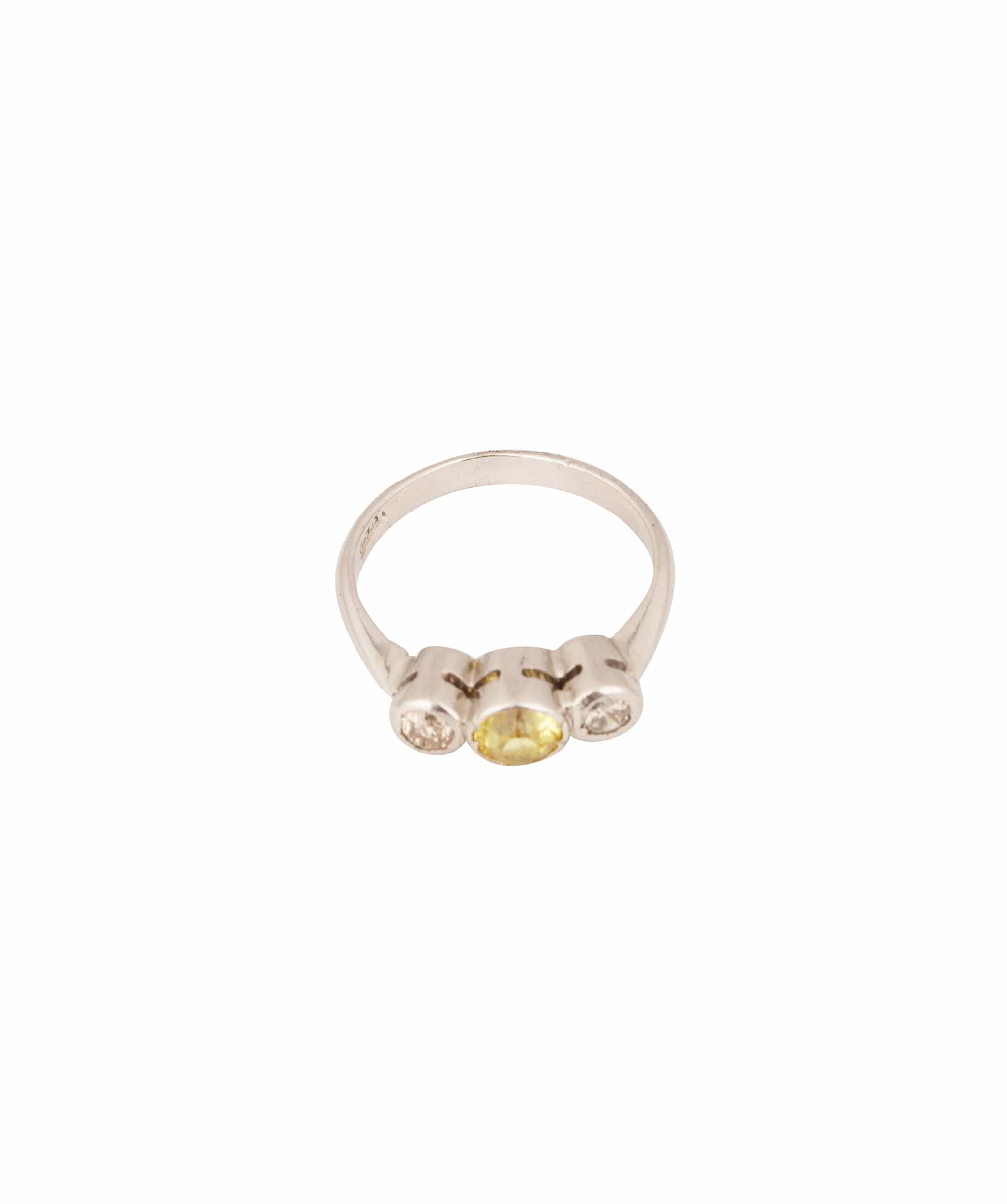 Luxury Promise Yellow Sapphire and Diamond Ring WAHA260