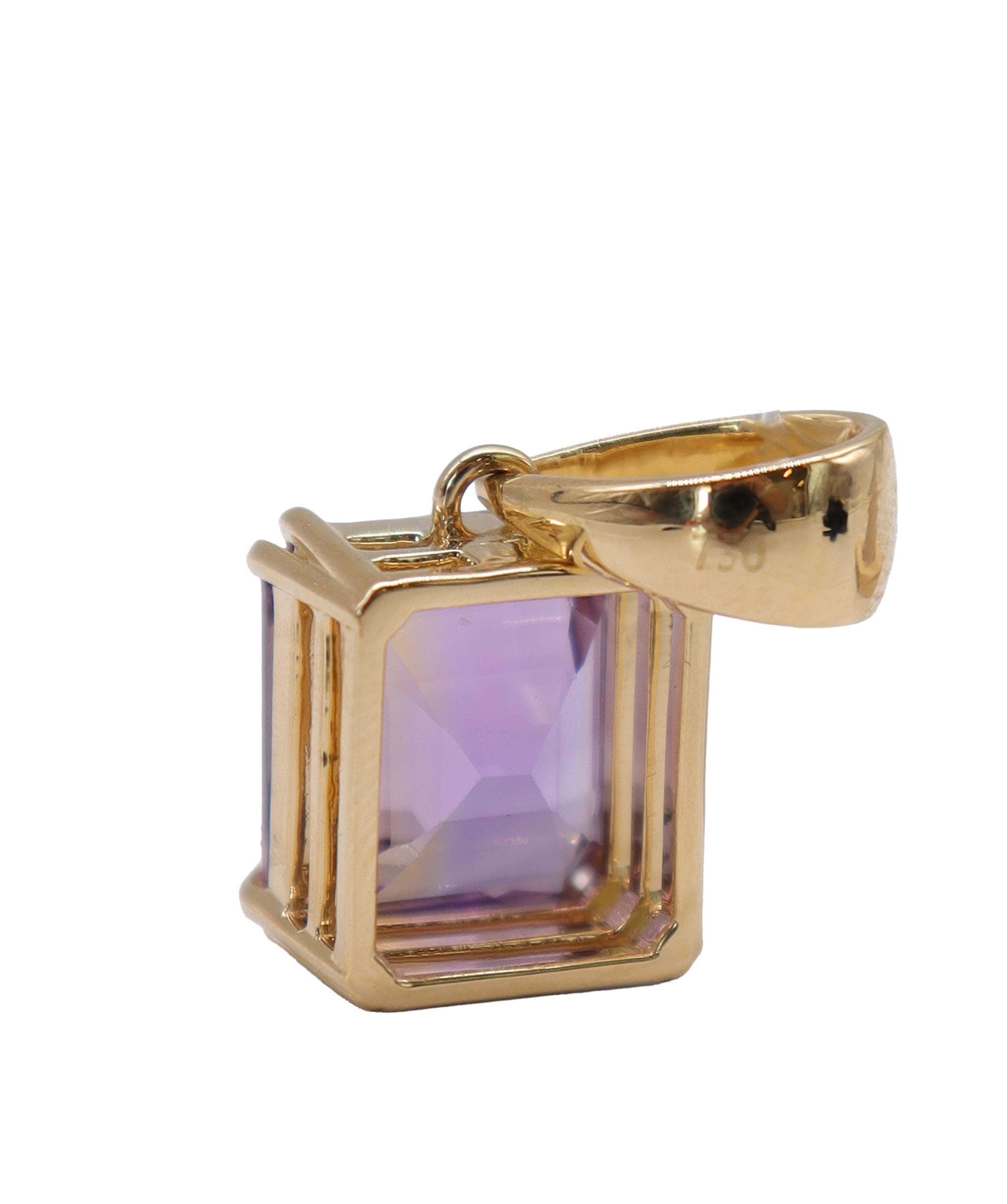 Luxury Promise yg prong pendant 9.29ct Ametrine DXBD0563