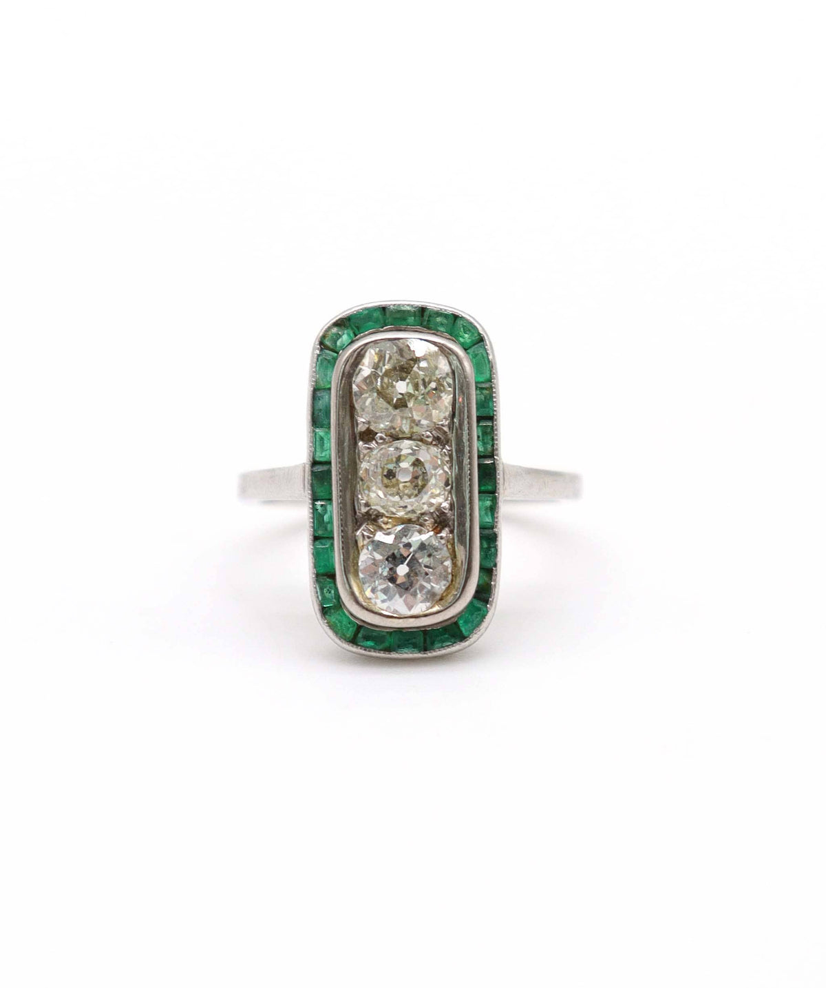 Luxury Promise An Art Deco Emerald and Diamond Ring WA24431