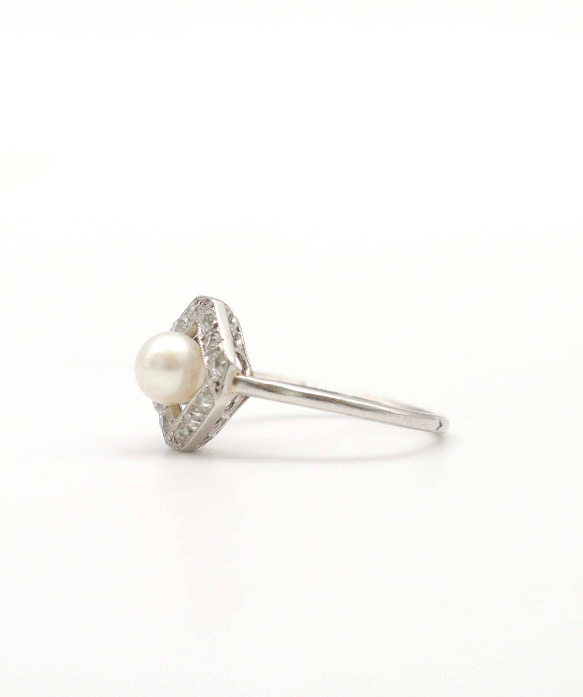 Luxury Promise An Art Deco Pearl and Diamond Ring WA23076