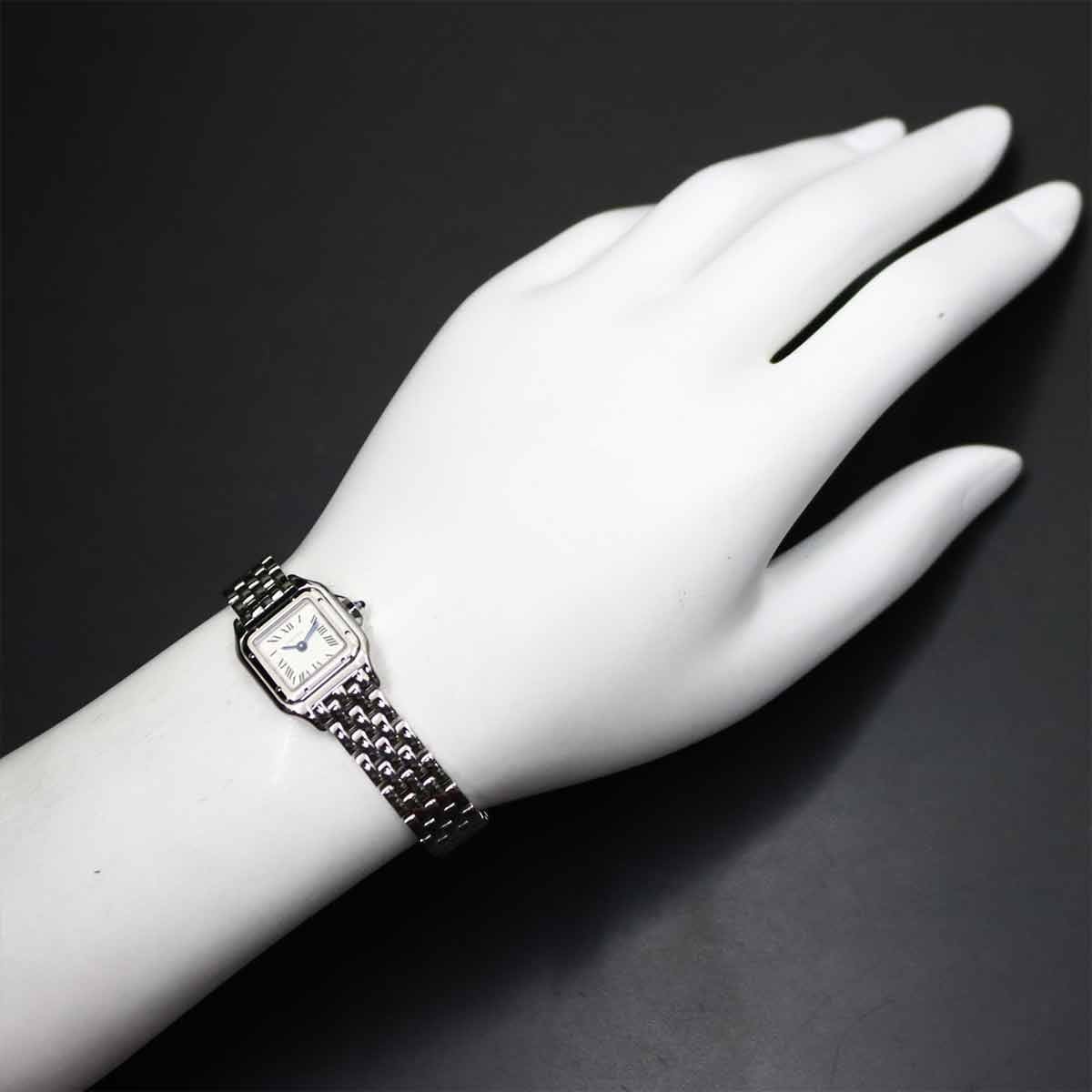 LUXURY PROMISE Cartier Panthere de Cartier mini WSPN0019 Quartz White Dial Ladies 90314253