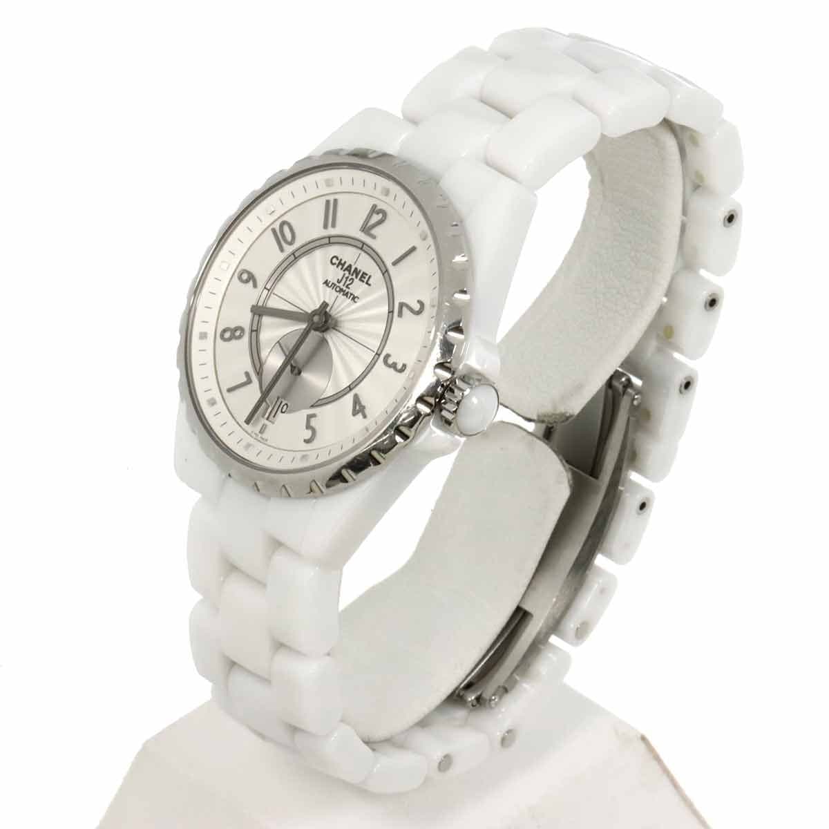 LUXURY PROMISE CHANEL J12 365 H3837 Date Automatic Silver Dial Mens Watch 90315133