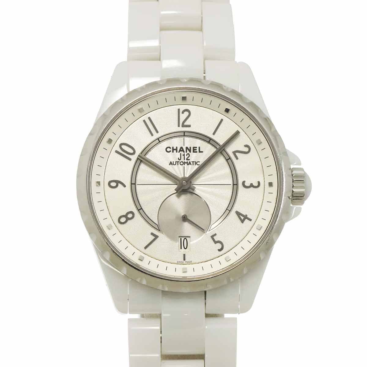 LUXURY PROMISE CHANEL J12 365 H3837 Date Automatic Silver Dial Mens Watch 90315133