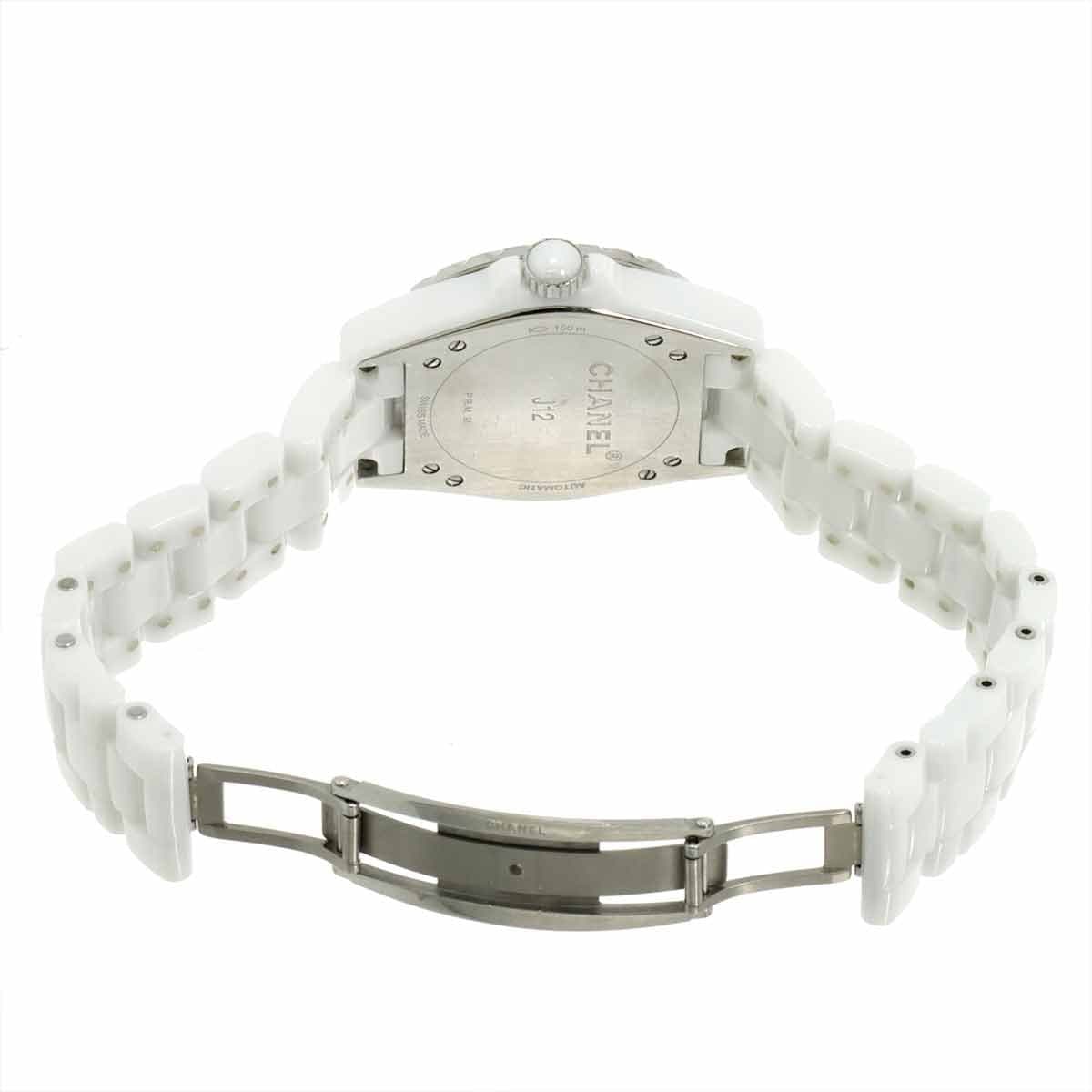 LUXURY PROMISE CHANEL J12 365 H3837 Date Automatic Silver Dial Mens Watch 90315133