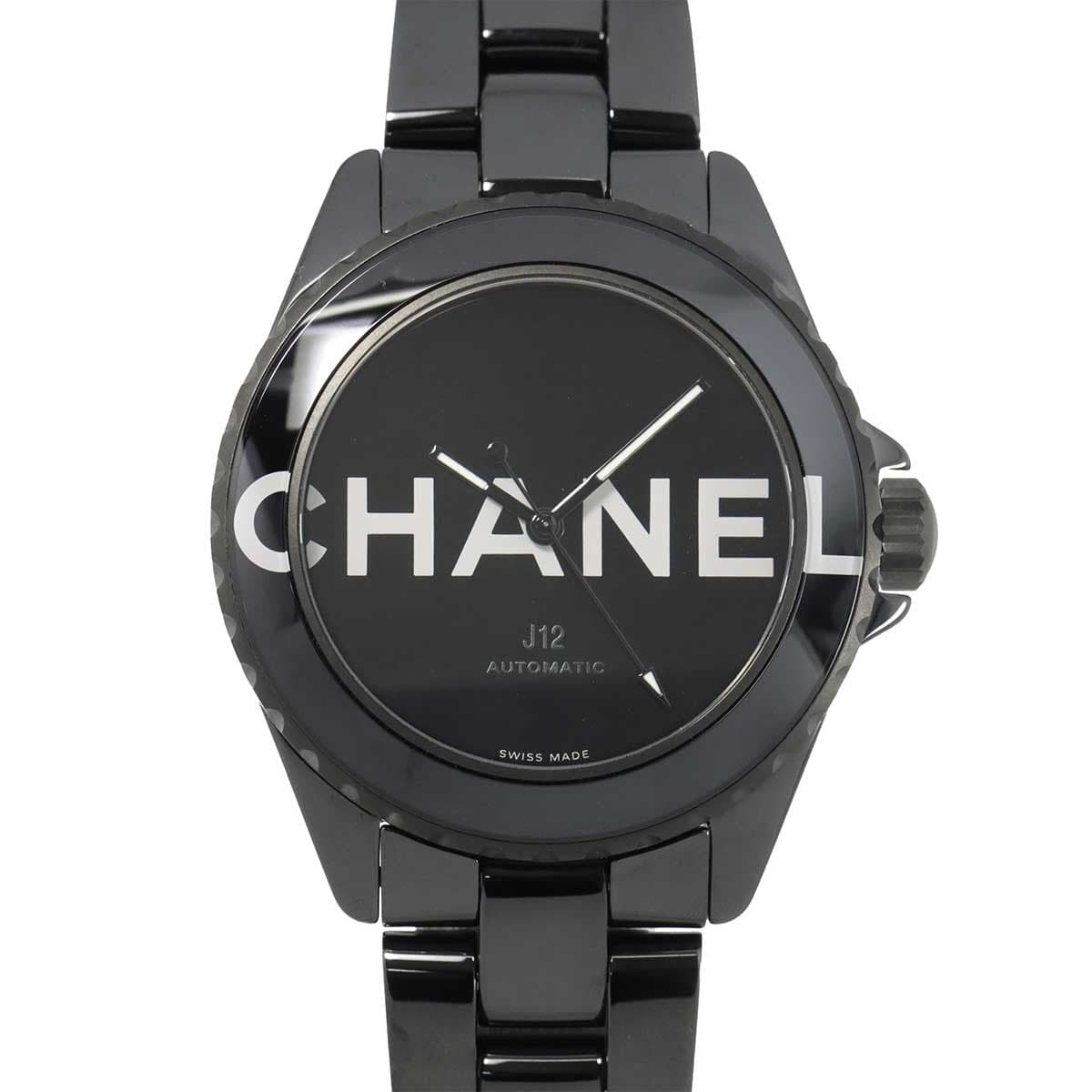 LUXURY PROMISE CHANEL J12 38mm Wanted de Chanel H7418 Ceramic Automatic Black Dial 90310966