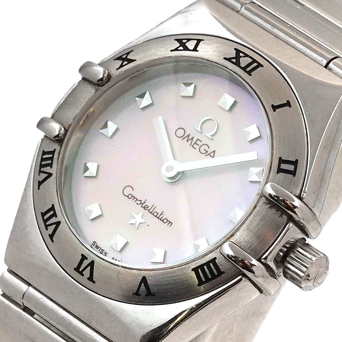 LUXURY PROMISE OMEGA Constellation Mini My Choice 1561.71 White Shell Dial Ladies 90303885