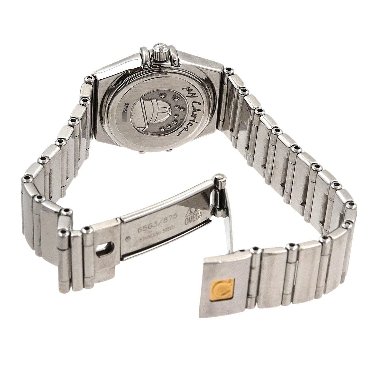 LUXURY PROMISE OMEGA Constellation Mini My Choice 1561.71 White Shell Dial Ladies 90303885