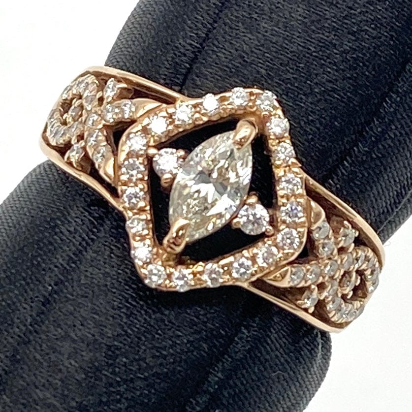 LUXURY PROMISE K18 Diamond Ring D0.31 D0.306 3.9 51531 US6