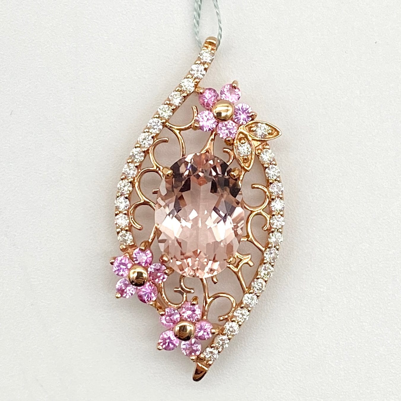 LUXURY PROMISE K18 Morganite Pen Top MO6.06 S0.92 D0.62 7.7 51813