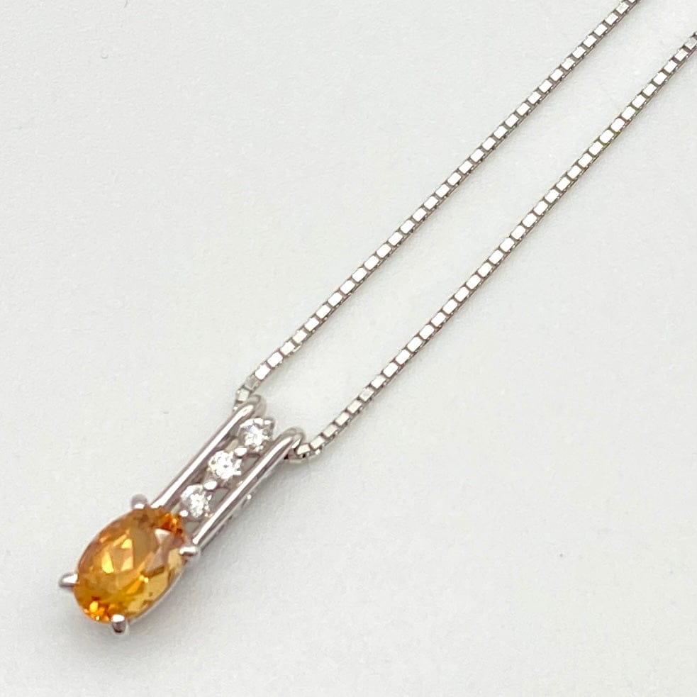 LUXURY PROMISE K18WG Imperial T Pen Necklace IT0.92 D0.09 4.3 Others 51863