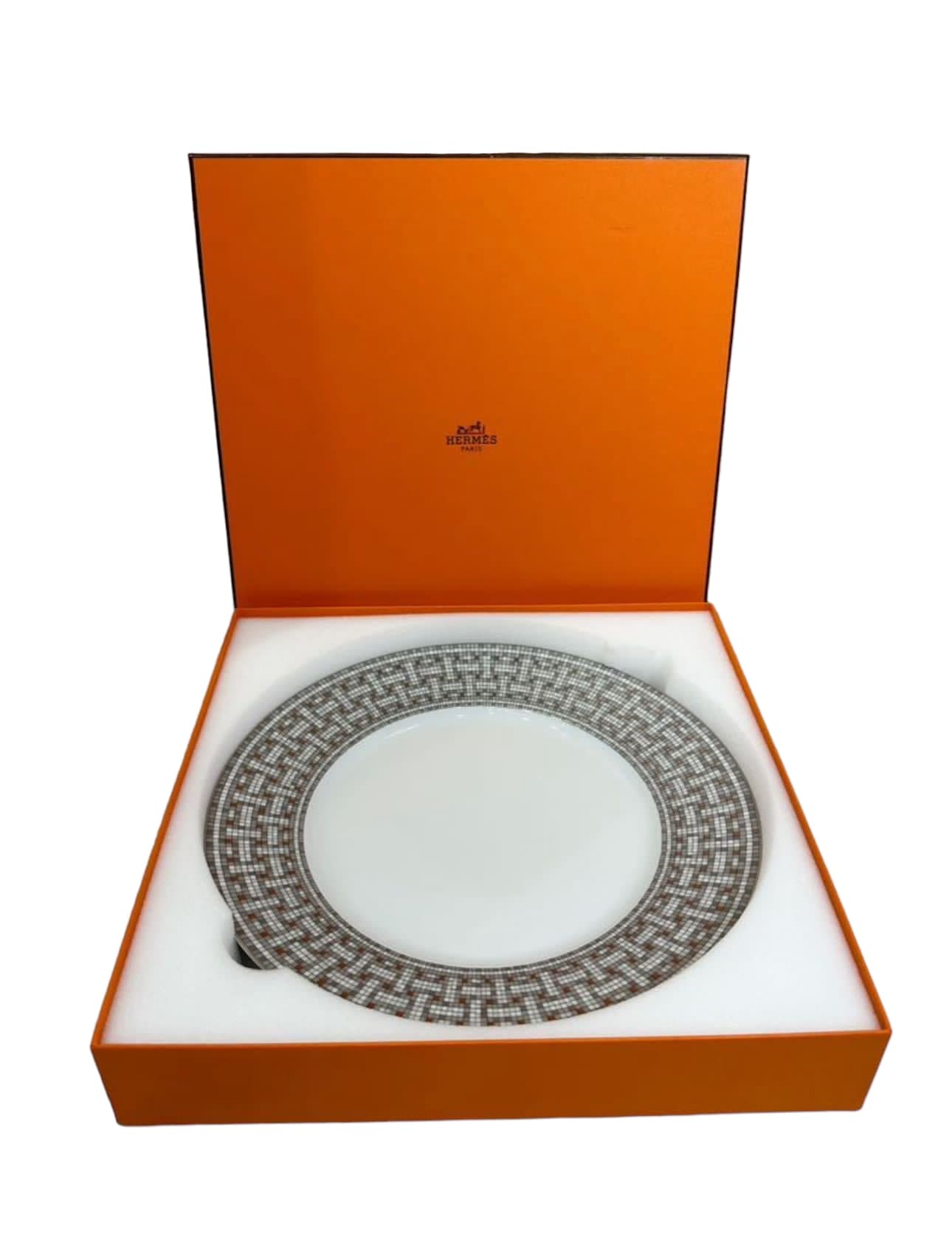 Hermes mosaicque silver dinner plate LuxuryPromise