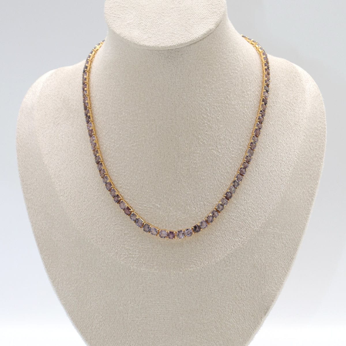 Luxury Promise LAVENDER DREAM SPINEL TENNIS NECKLACE YG AVCHK363