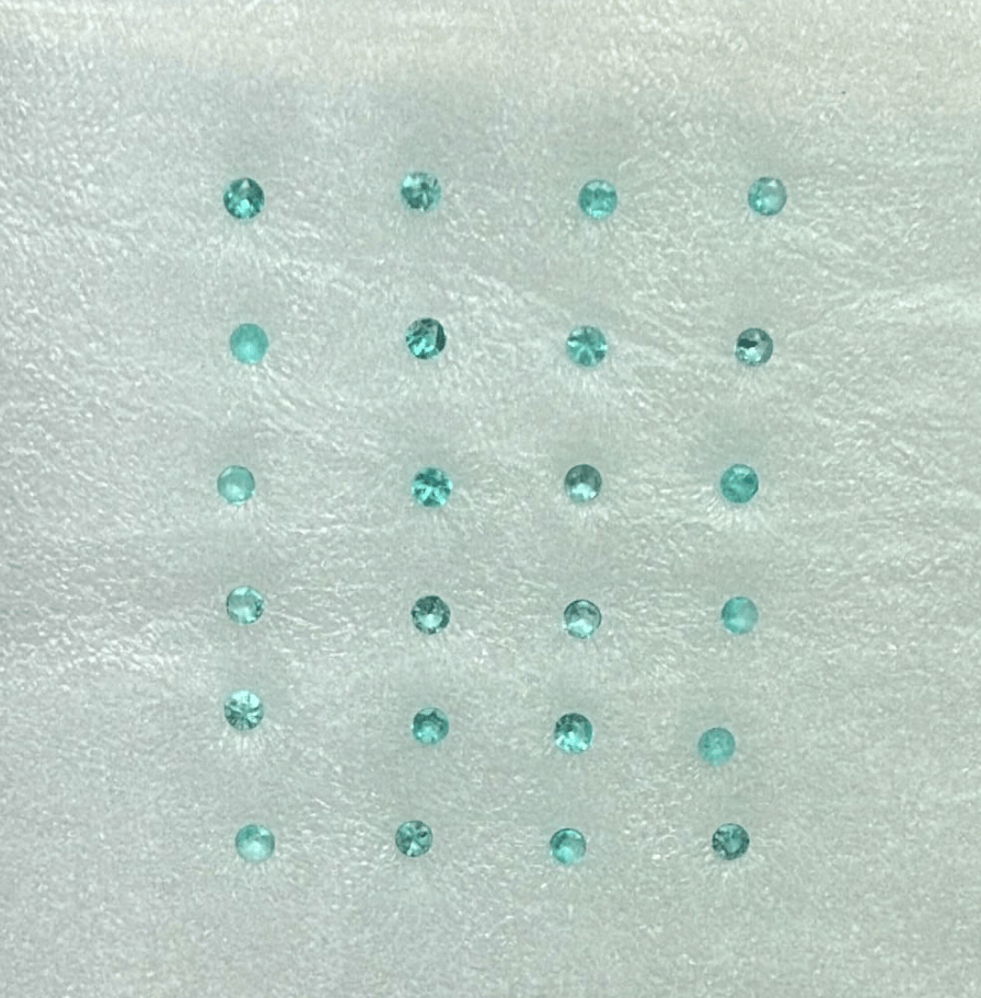 Luxury Promise 0.29ct ROUND SHAPE BRAZIL PARAIBA SET DXBCS6084