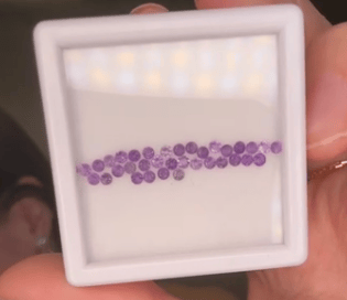 Luxury Promise 1.00ct Amethyst Melee Set 2mm DXBCS6304
