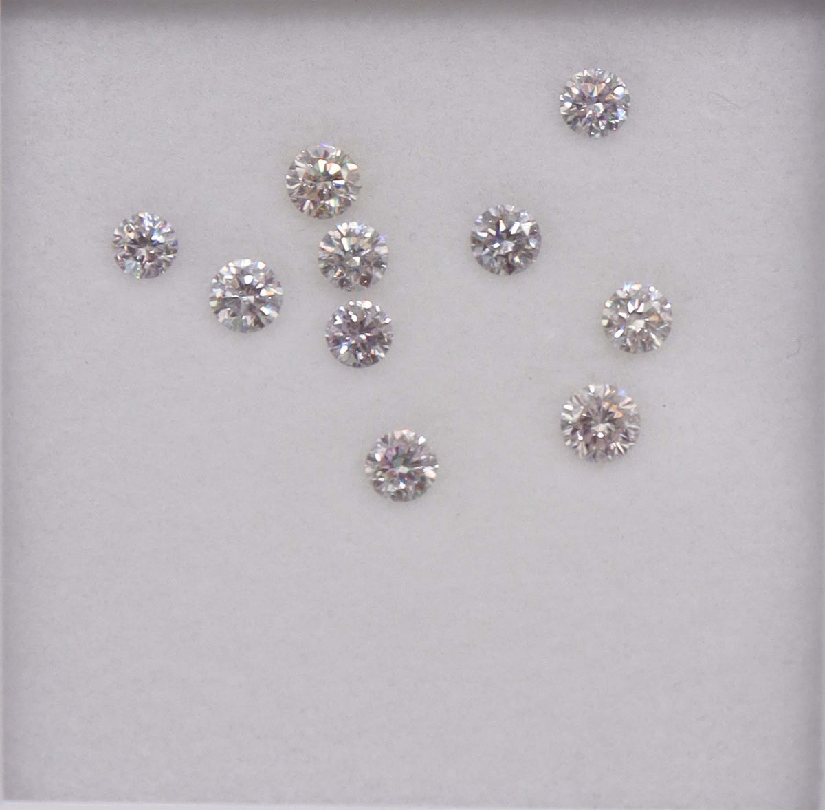 Luxury Promise 1.01ct LIGHT GREY DIAMOND MELEE 10 pcs DXBN0773